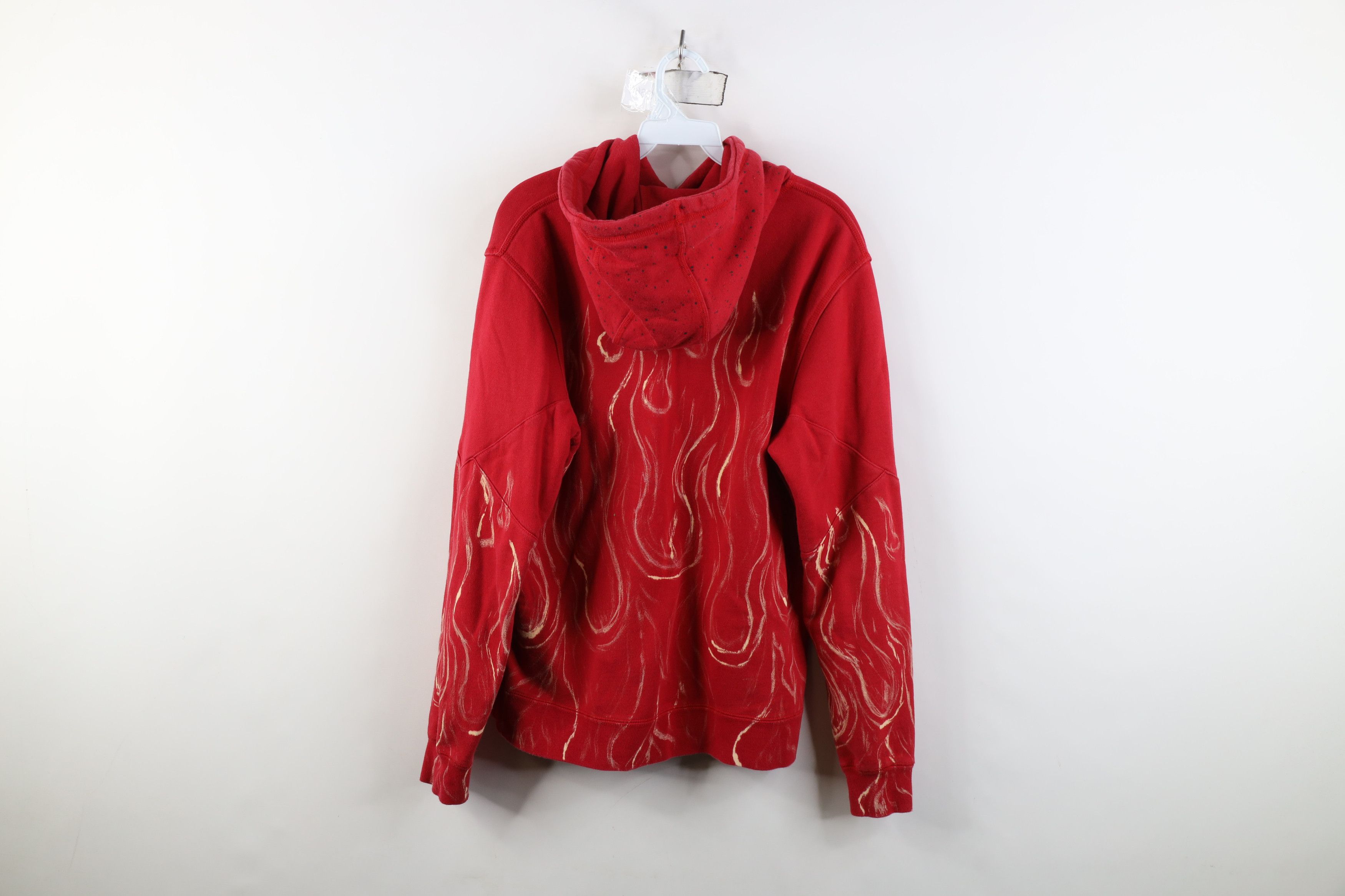 Nike Vintage Nike Air Big Swoosh Fire Flames Hoodie Sweatshirt Size US M / EU 48-50 / 2 - 13 Thumbnail
