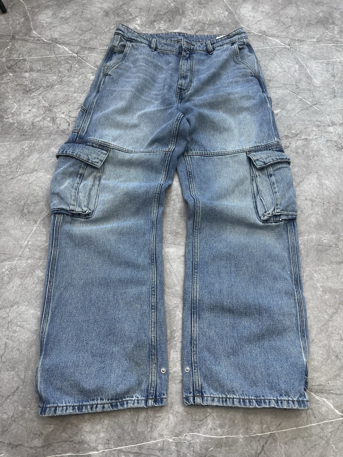Japanese Brand VINTAGE BAGGY 90s cargo DISTRESSED DIESEL JEANS PANTS Size US 30 / EU 46 - 2 Thumbnail