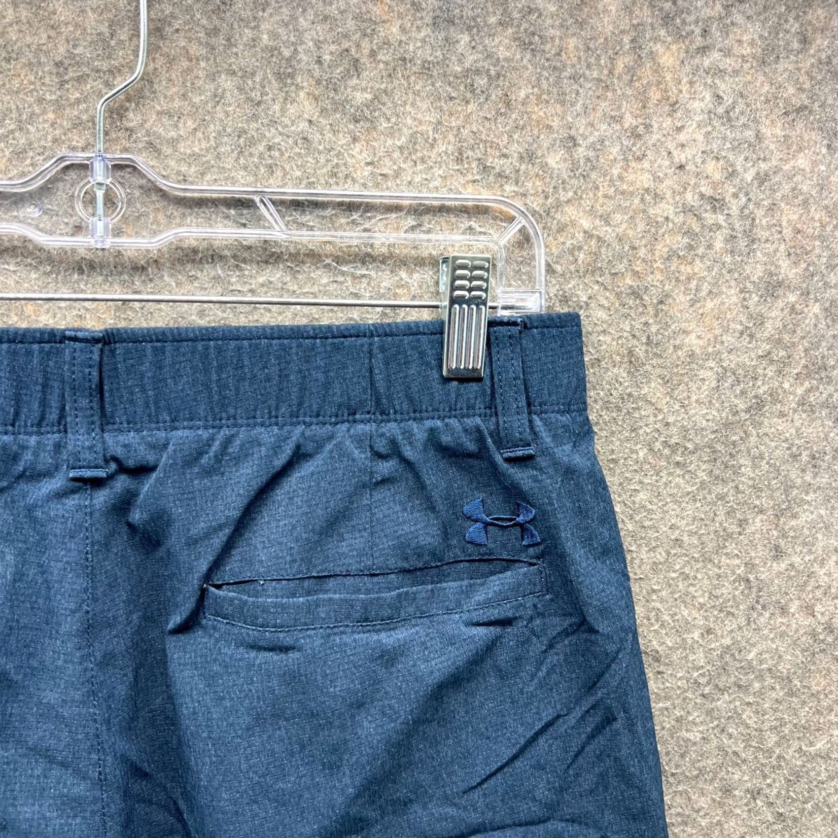 Under Armour Under Armour Shorts Mens 32 Blue Stretch Golf HeatGear UA Logo Lightweight Chino Casual Mens Size US 32 / EU 48 - 3 Thumbnail