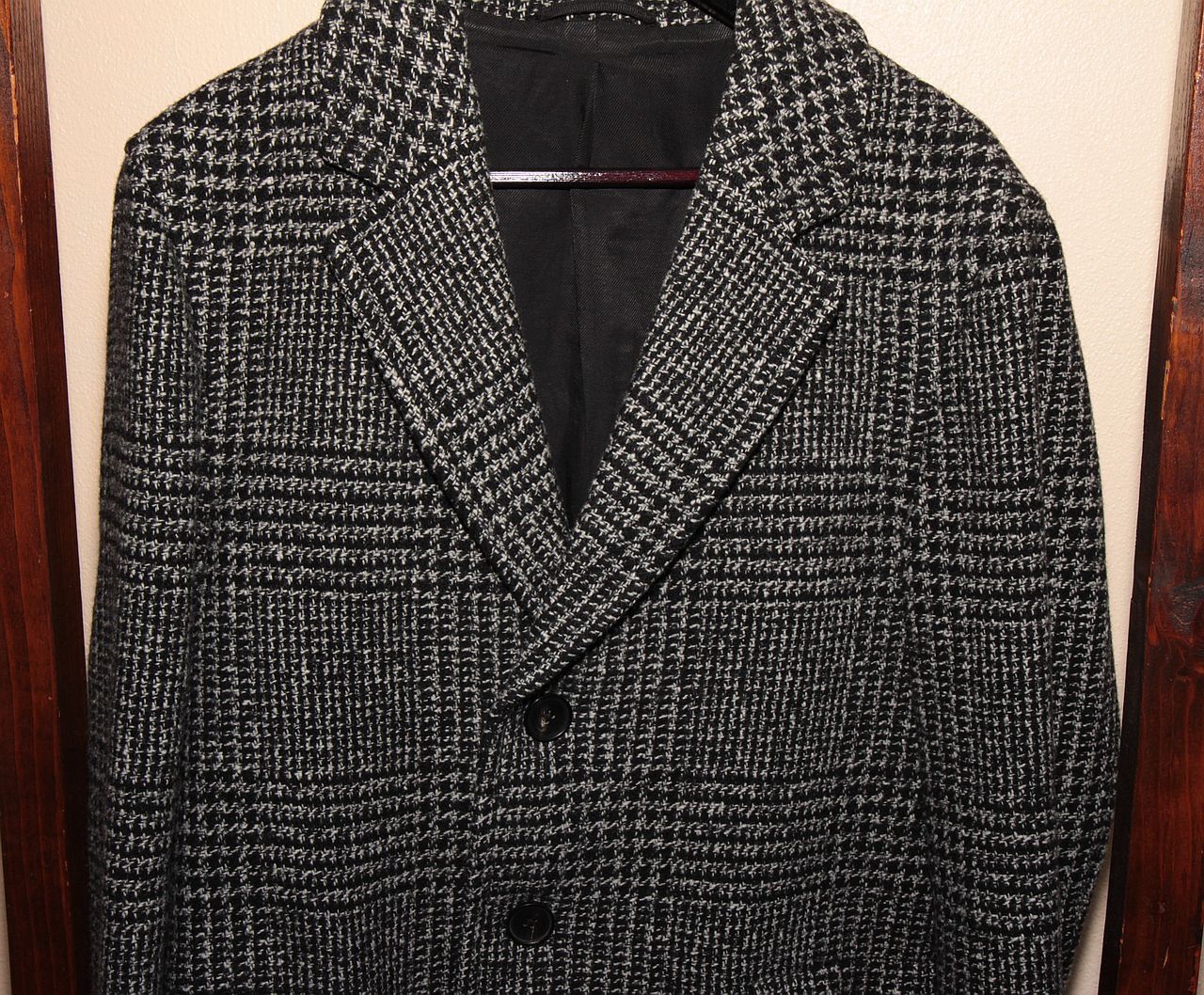 Mr P. Long Oversized Glen Check Overcoat Prince of Wales Balmacaan Size US XS / EU 42 / 0 - 3 Thumbnail
