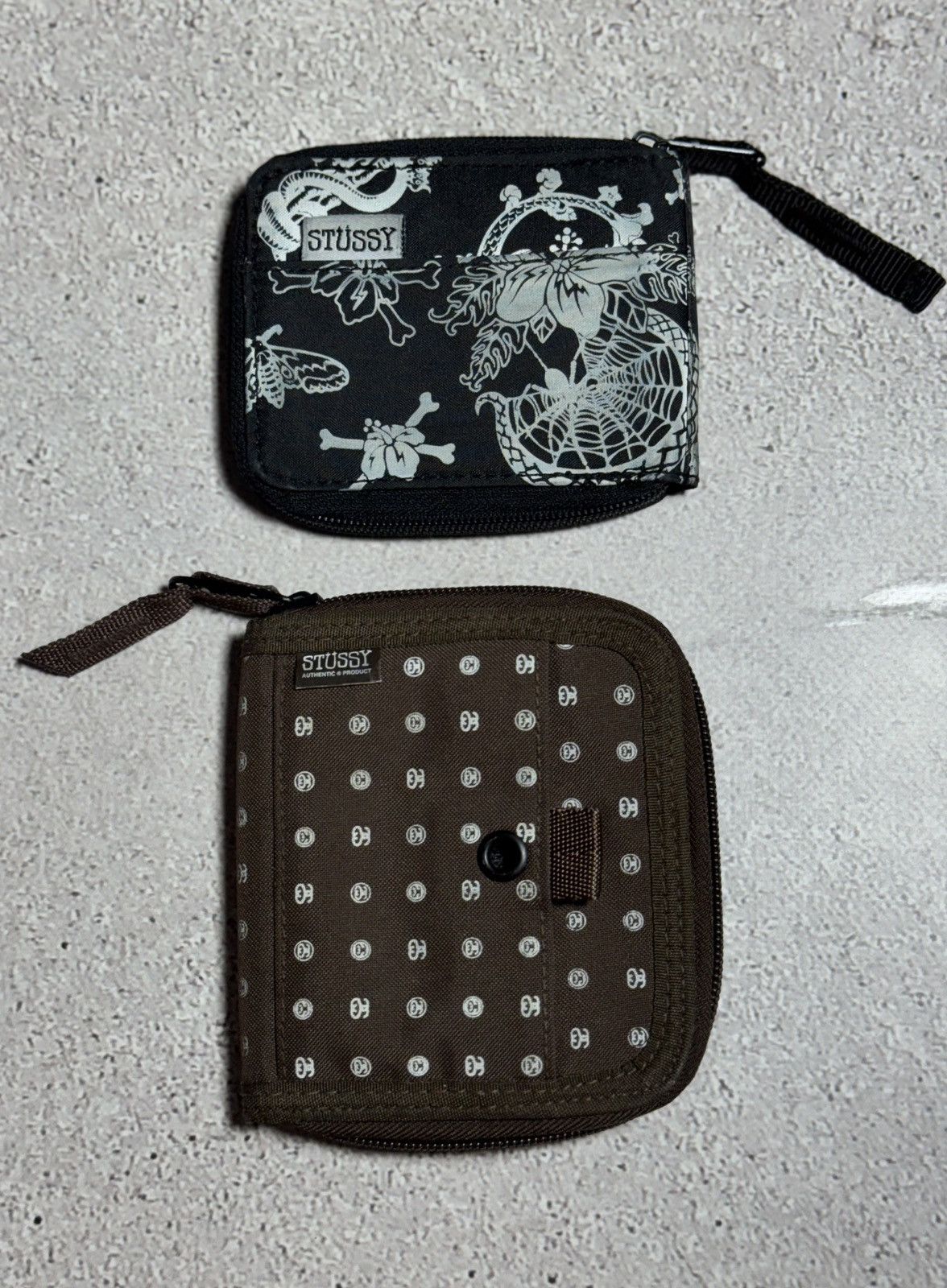 Stussy Vintage Stussy Monogram Print Zip Bifold Wallet Rare Y2K Size ONE SIZE - 8 Thumbnail