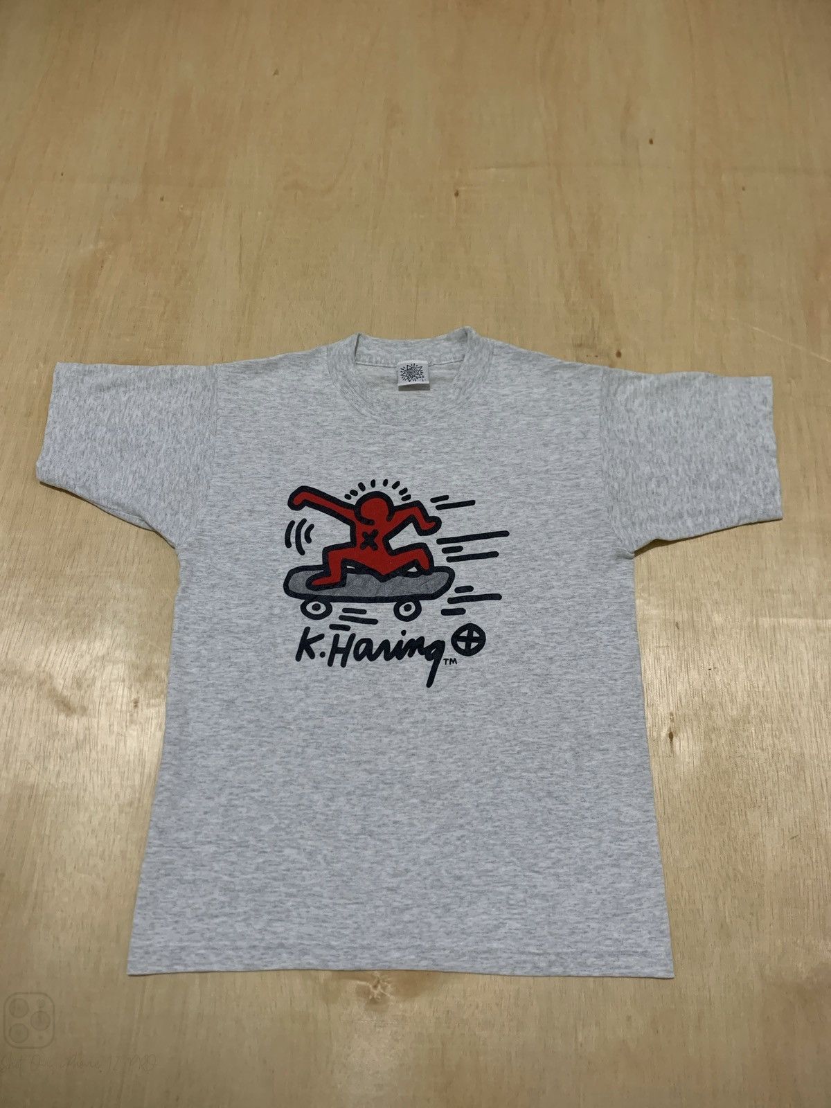 Keith Haring × Vintage Vintage 90s Keith Haring Tshirt Size L / US 10 / IT 46 - 1 Thumbnail