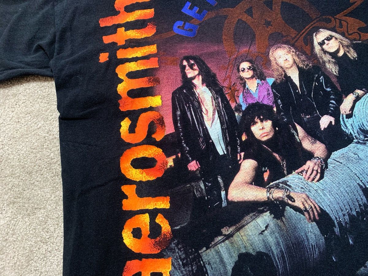 Band Tees Vintage Rock Tees Aerosmith Get A Grip 1994 Band 90s Rare Size US L / EU 52-54 / 3 - 4 Thumbnail