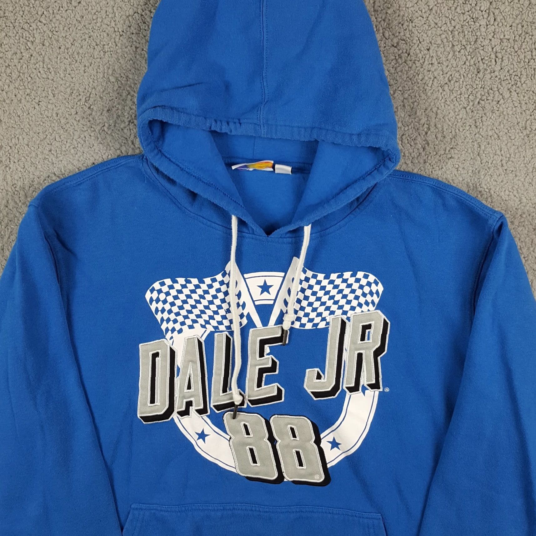 NASCAR VINTAGE NASCAR Dale Earnhardt Jr Hoodie Shirt XL Blue Racing Pullover Sweatshirt Mens 90s Graphic Print Hooded Size US XL / EU 56 / 4 - 2 Thumbnail