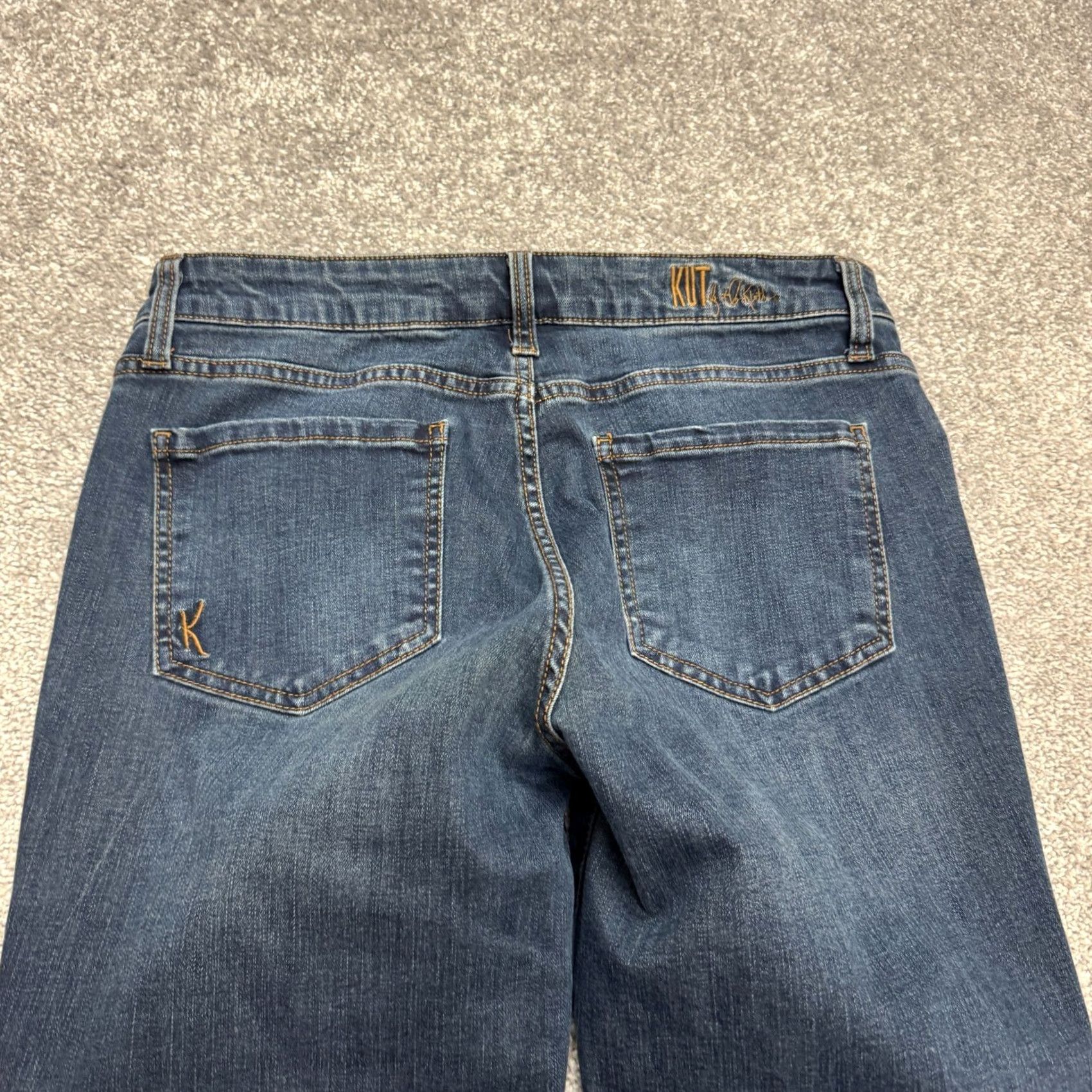 Vintage VINTAGE KUT from The Kloth Katy Jeans Women 6 Denim Blue Dark Wash Regular Stretch 5-Pocket Boyfriend Fit Womens Jeans Size 28" / US 6 / IT 42 - 4 Thumbnail