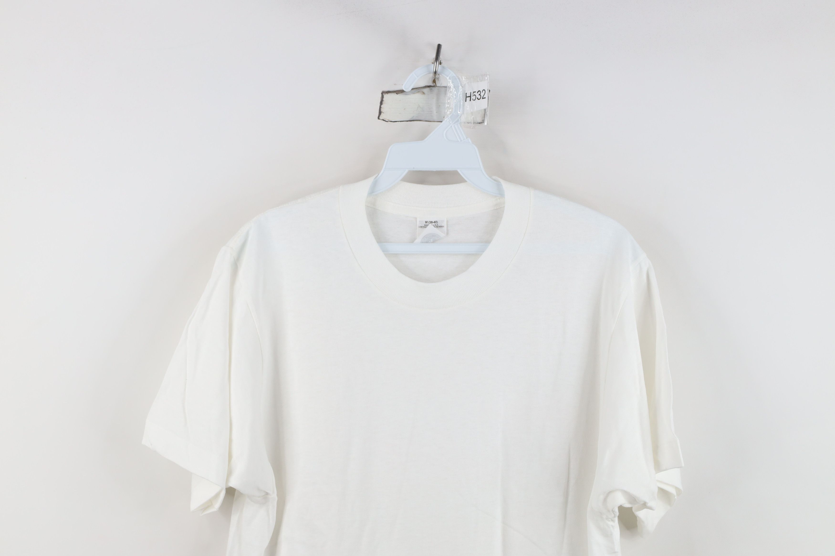Vintage Vintage 90s Streetwear Cotton Short Sleeve T-Shirt White USA Size US M / EU 48-50 / 2 - 2 Thumbnail