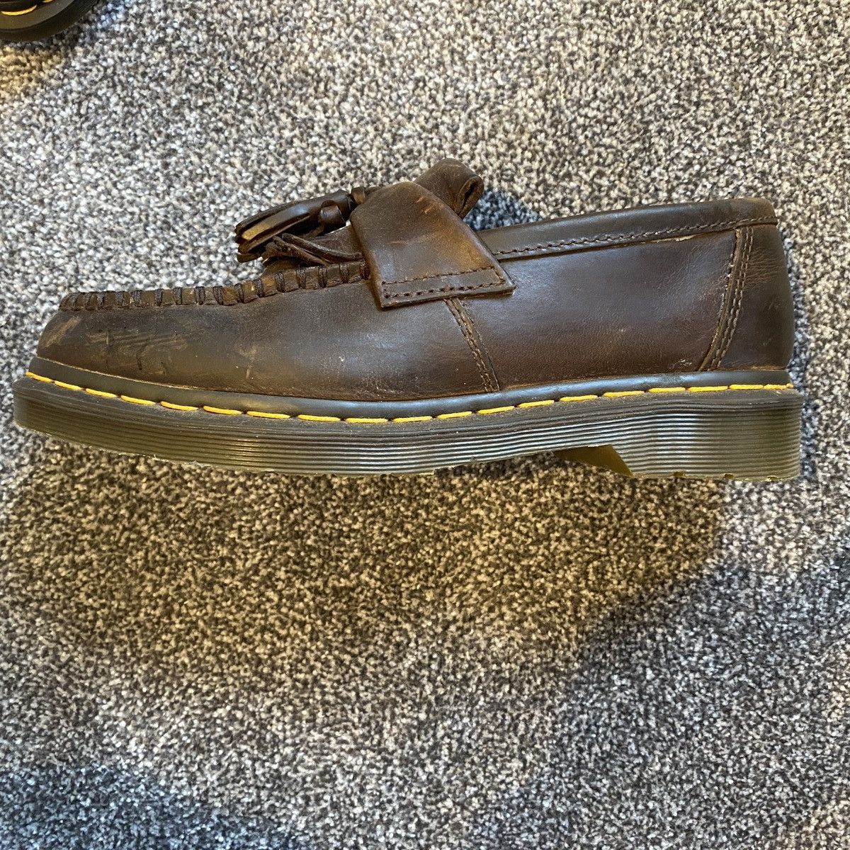 Dr. Martens Doc Marten’s Adrian Crazy Horse Leather Tassel Loafers Size US 6.5 / EU 39-40 - 4 Thumbnail