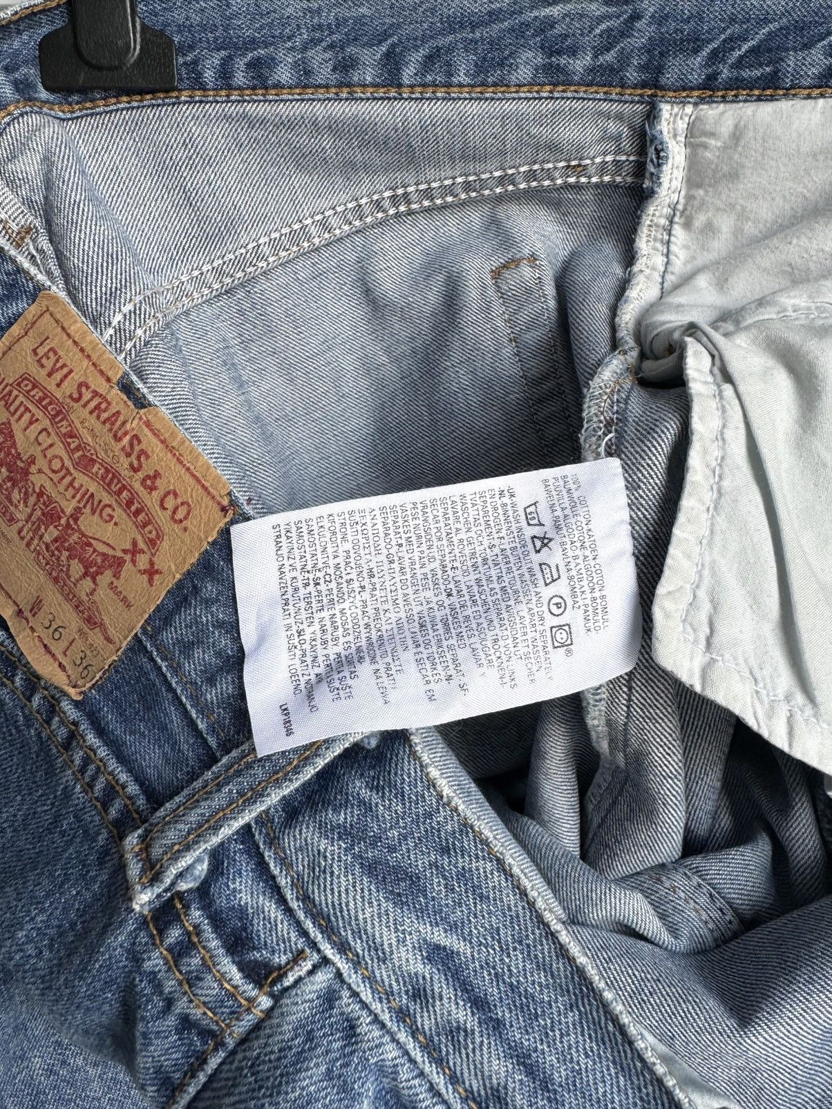 Levi's Vintage Levis 501 Blue Denim Baggy Jeans Pants USA W36 L26 Size US 36 / EU 52 - 9 Thumbnail