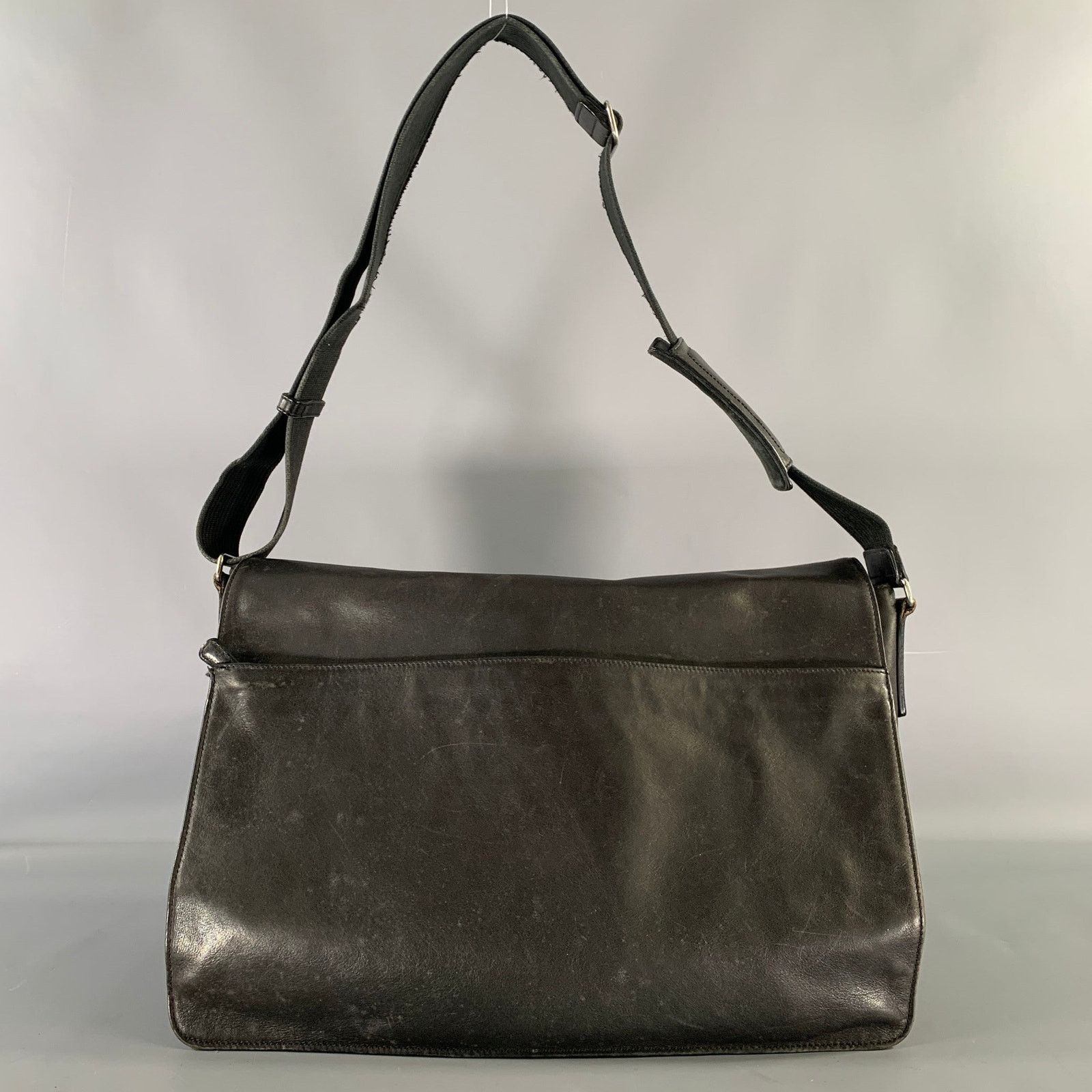 Coach COACH Black Cowhide Leather Messenger Bag Size ONE SIZE - 1 Thumbnail
