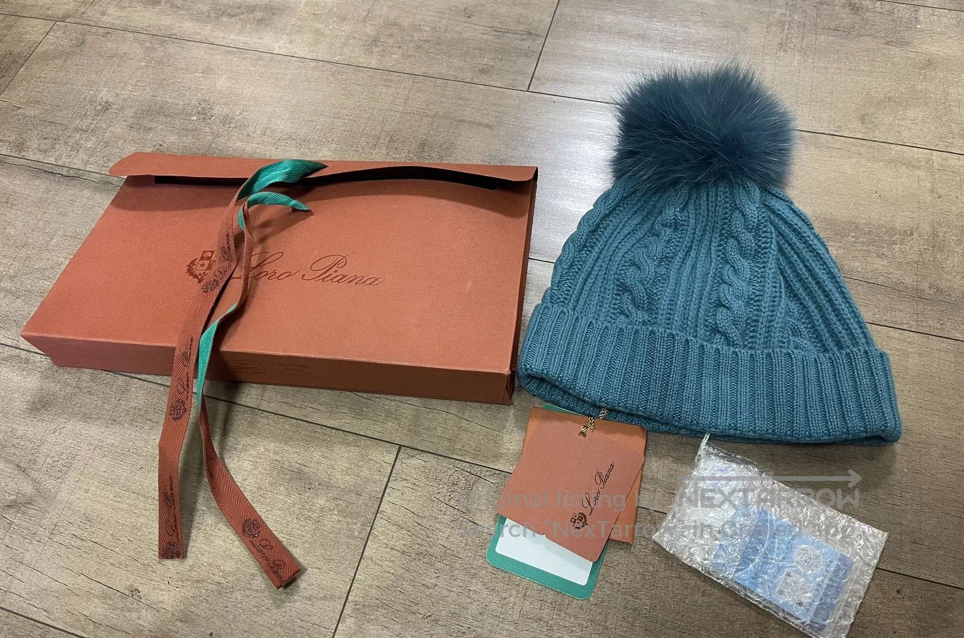 Loro Piana Loro Piana Blue Cable Knit Cashmere Hat. Size ONE SIZE - 1 Thumbnail