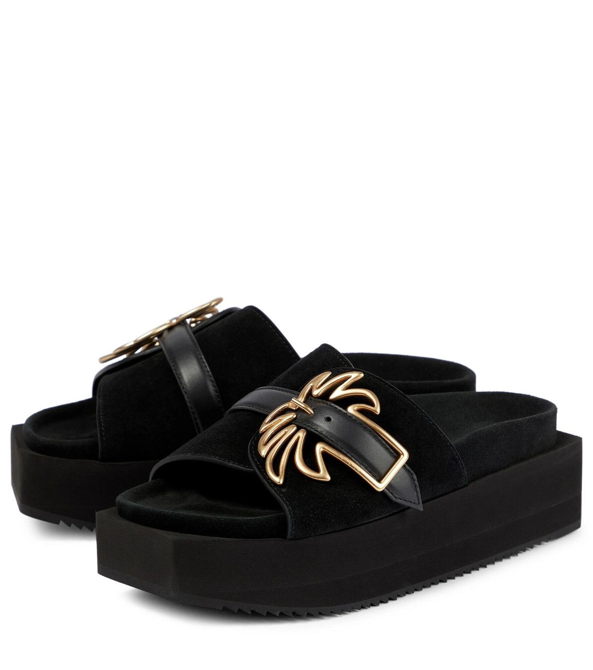 Palm Angels o1y1125 Flats in Black Size US 8 / IT 38 - 3 Thumbnail