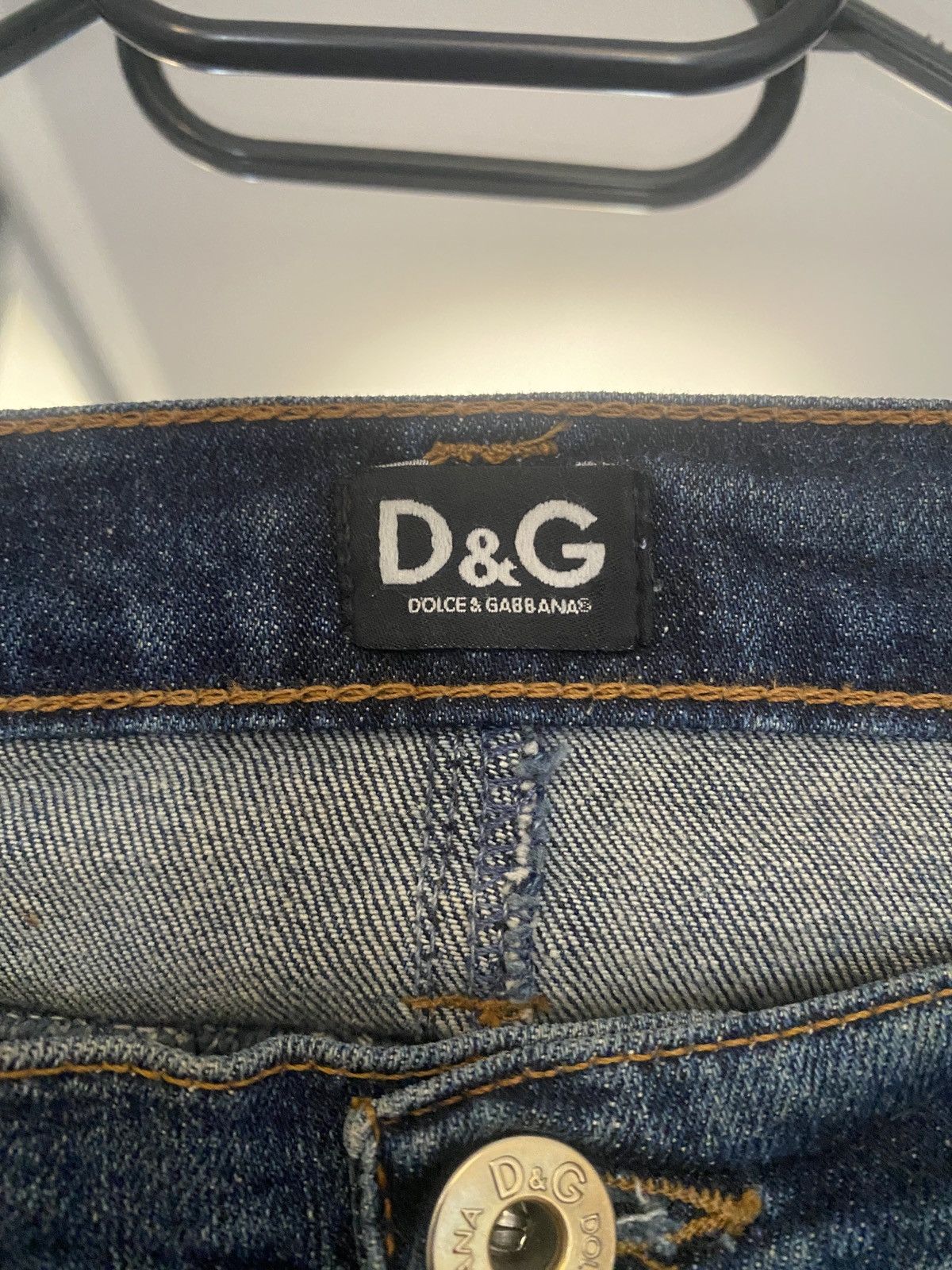 Dolce & Gabbana Dolce&gabbana Luxury rare denim skirt with flowers Size 27" / US 4 / IT 40 - 2 Thumbnail