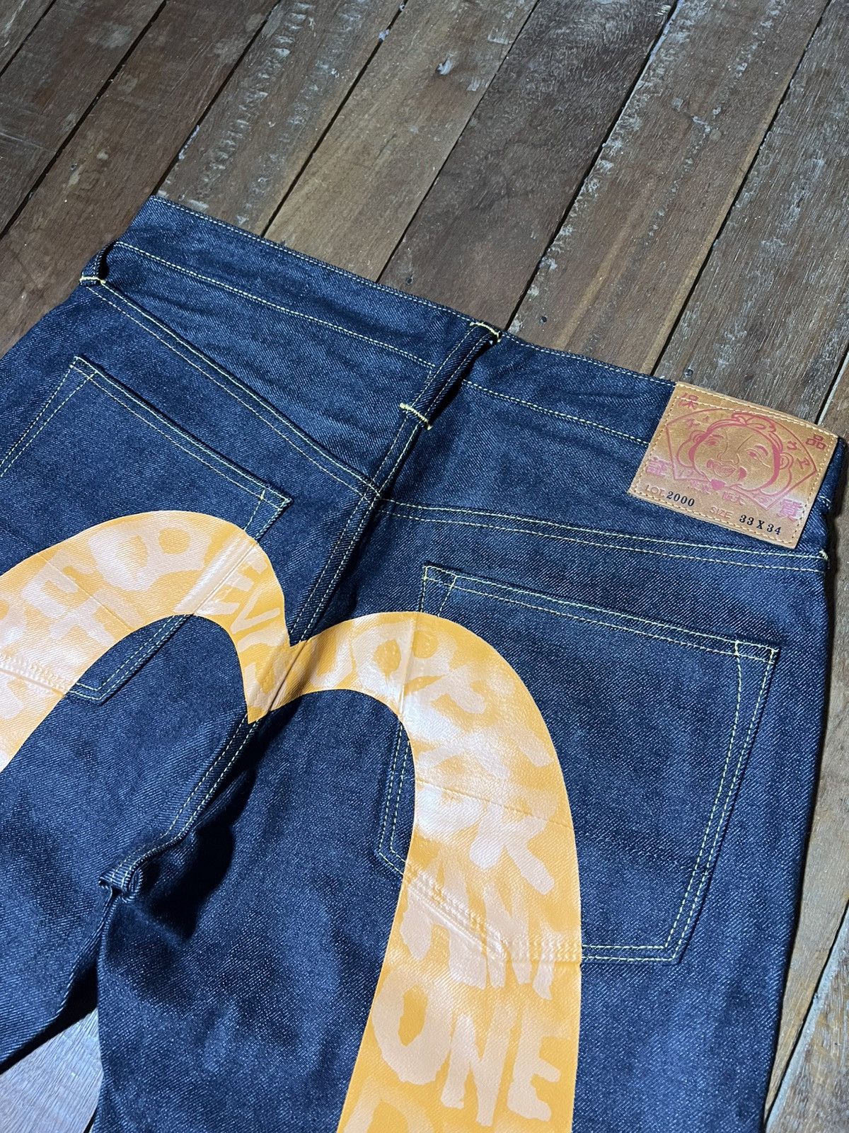 Evisu Evisu Daicock Denim Pants Size US 33 - 5 Thumbnail