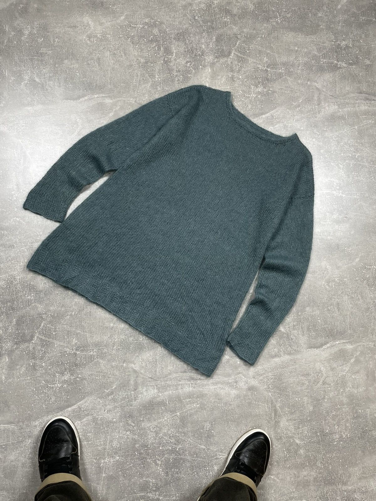 Japanese Brand × Vintage Vintage Mesh Transparent Mohair Japanese Sea Dress Sweater Size L / US 10 / IT 46 - 1 Thumbnail