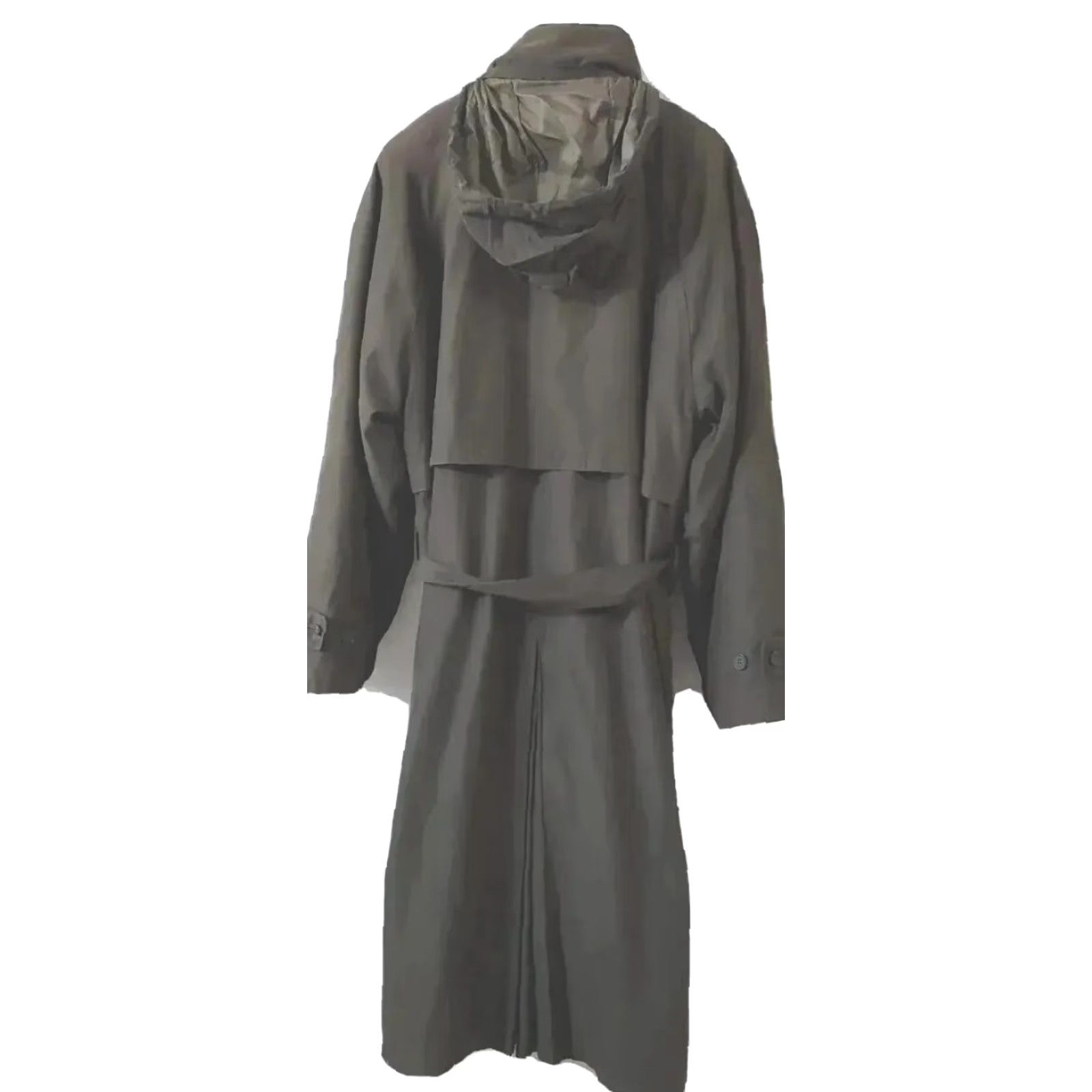 London Fog VINTAGE London Fog Coat Mens 40R Green Trench Zipout Lining Hoodie Zip & Snap Closure Hoodie Trench Coat Mens Green 40R Long Jacket/Coat CE Size US L / EU 52-54 / 3 - 4 Thumbnail