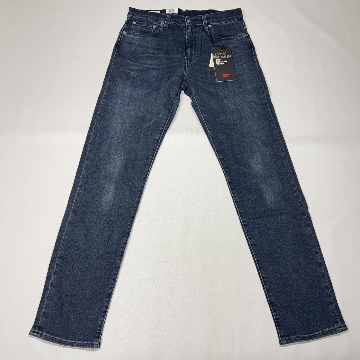 Levis Jeans Premium 502 Regular Taper Fit Stretch Blue Denim