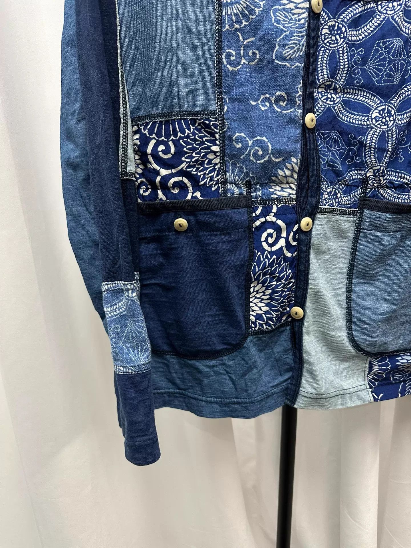 Junya Watanabe Junya Watanabe Man 15ss Indigo Patchwork Cardigan Size US L / EU 52-54 / 3 - 3 Thumbnail