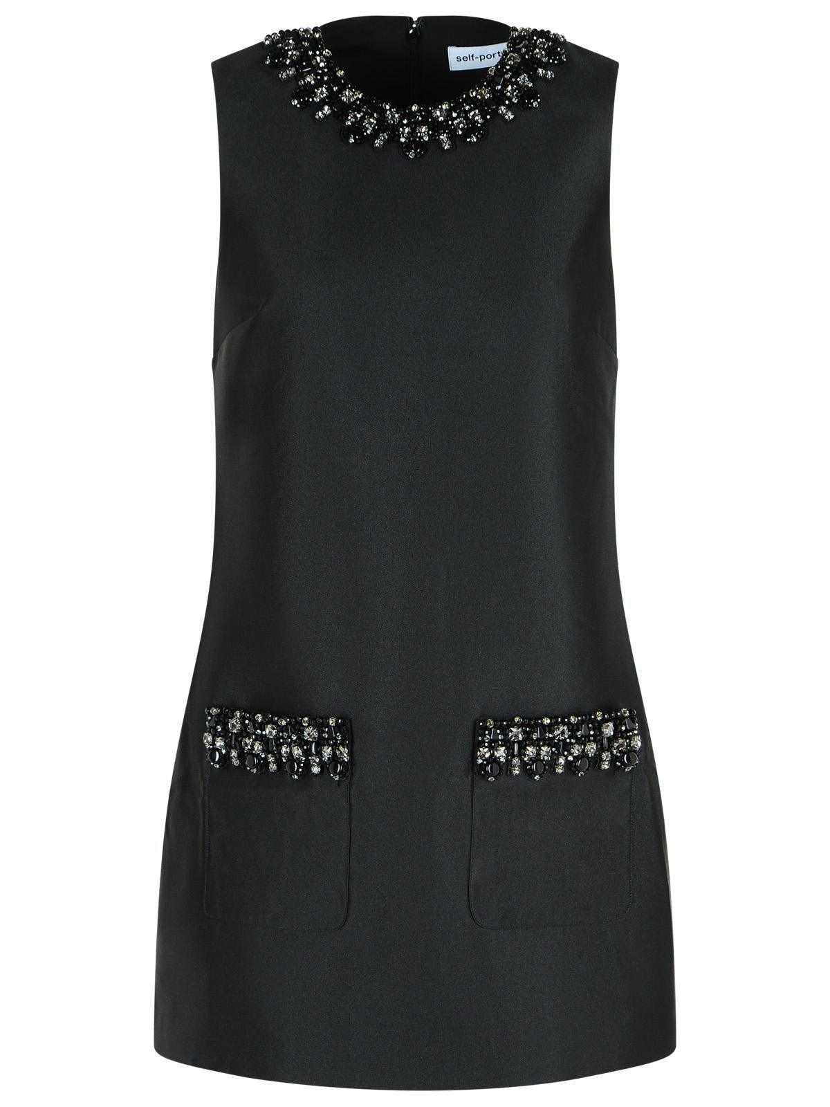 Self-Portrait SELF PORTRAIT Black Polyester Dress Size S / US 4 / IT 40 - 1 Thumbnail