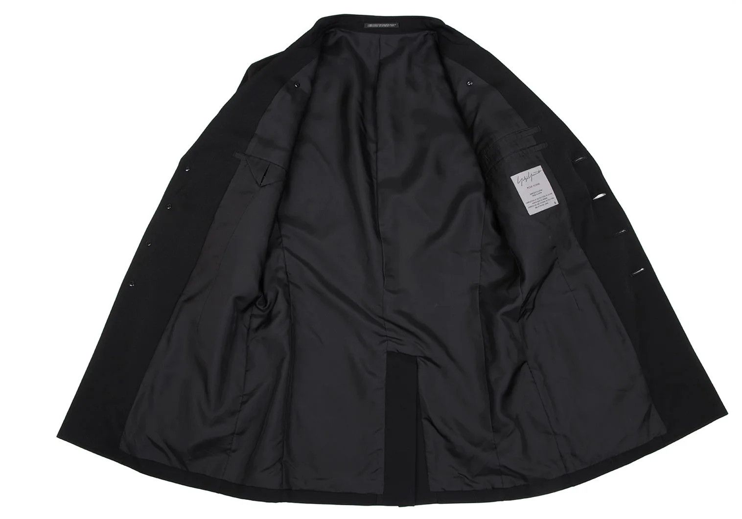 Yohji Yamamoto Yohji Yamamoto Wool Gabardine Jacket Black 3 Size US L / EU 52-54 / 3 - 11 Thumbnail