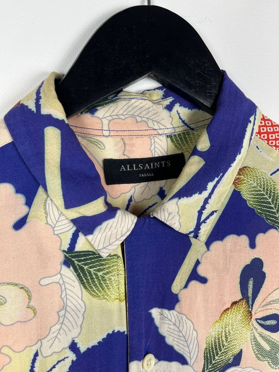 Allsaints AllSaints Fuyugi Floral Hawaiian Short Sleeve Viscose Shirt Size US S / EU 44-46 / 1 - 10 Thumbnail