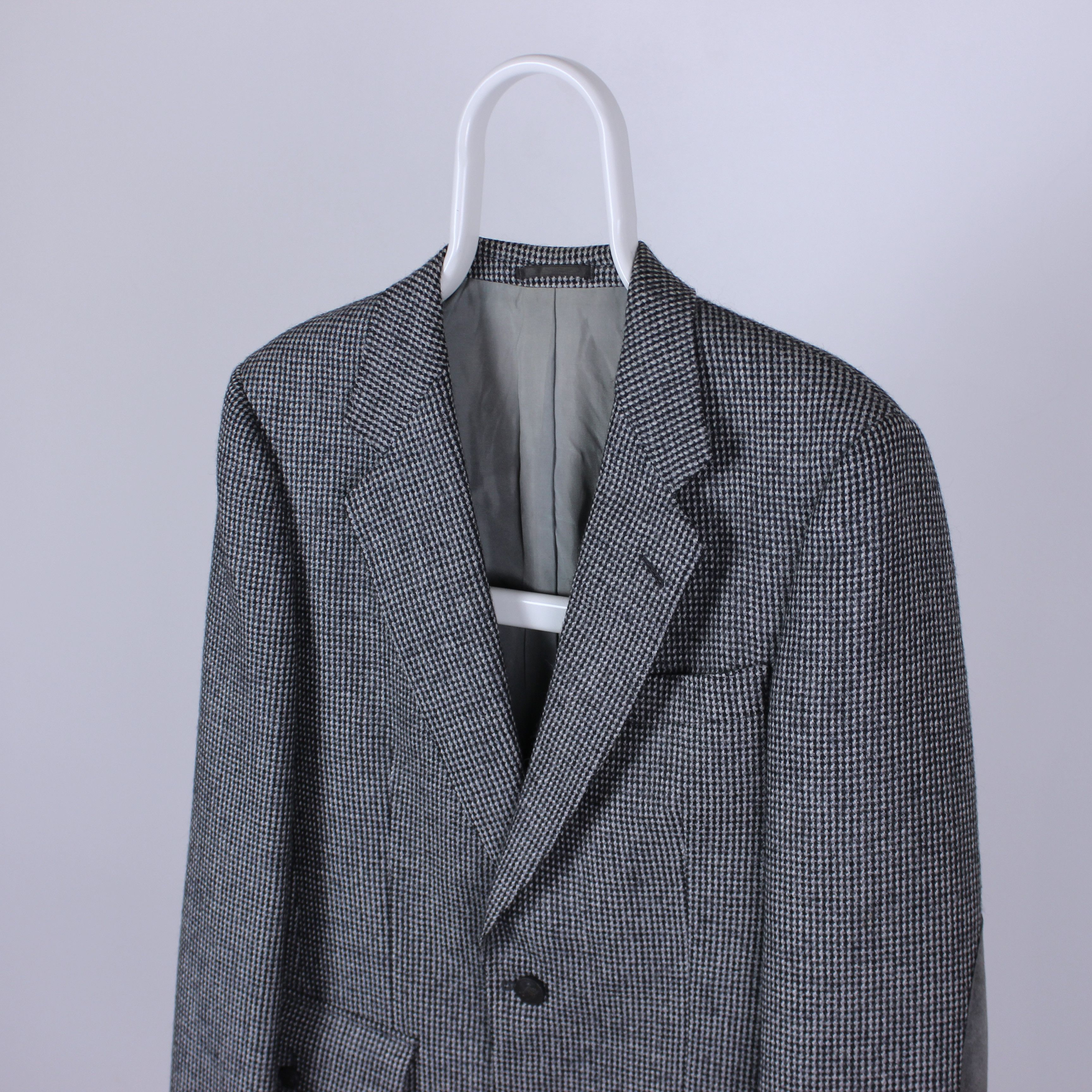 Burberry × Vintage Burberry blazer wool heavy M gray rarity Size 44R - 1 Thumbnail