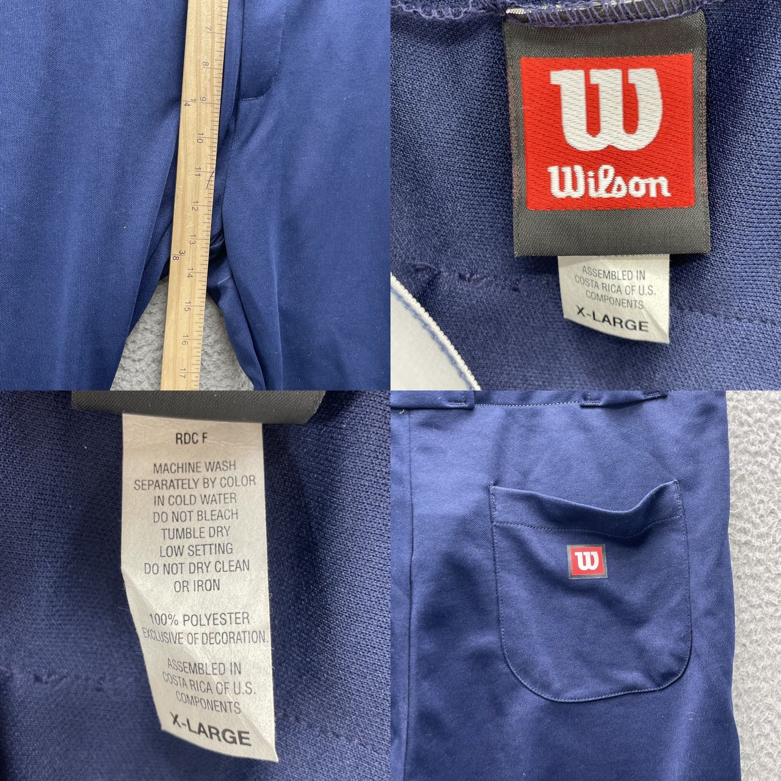 Wilson Wilson Baseball Pants Mens XL Blue Softball Sportswear Training Athletic Outdoor Pants USA 70s Retro Baseball Mens XL Blue Size US 36 / EU 52 - 8 Thumbnail