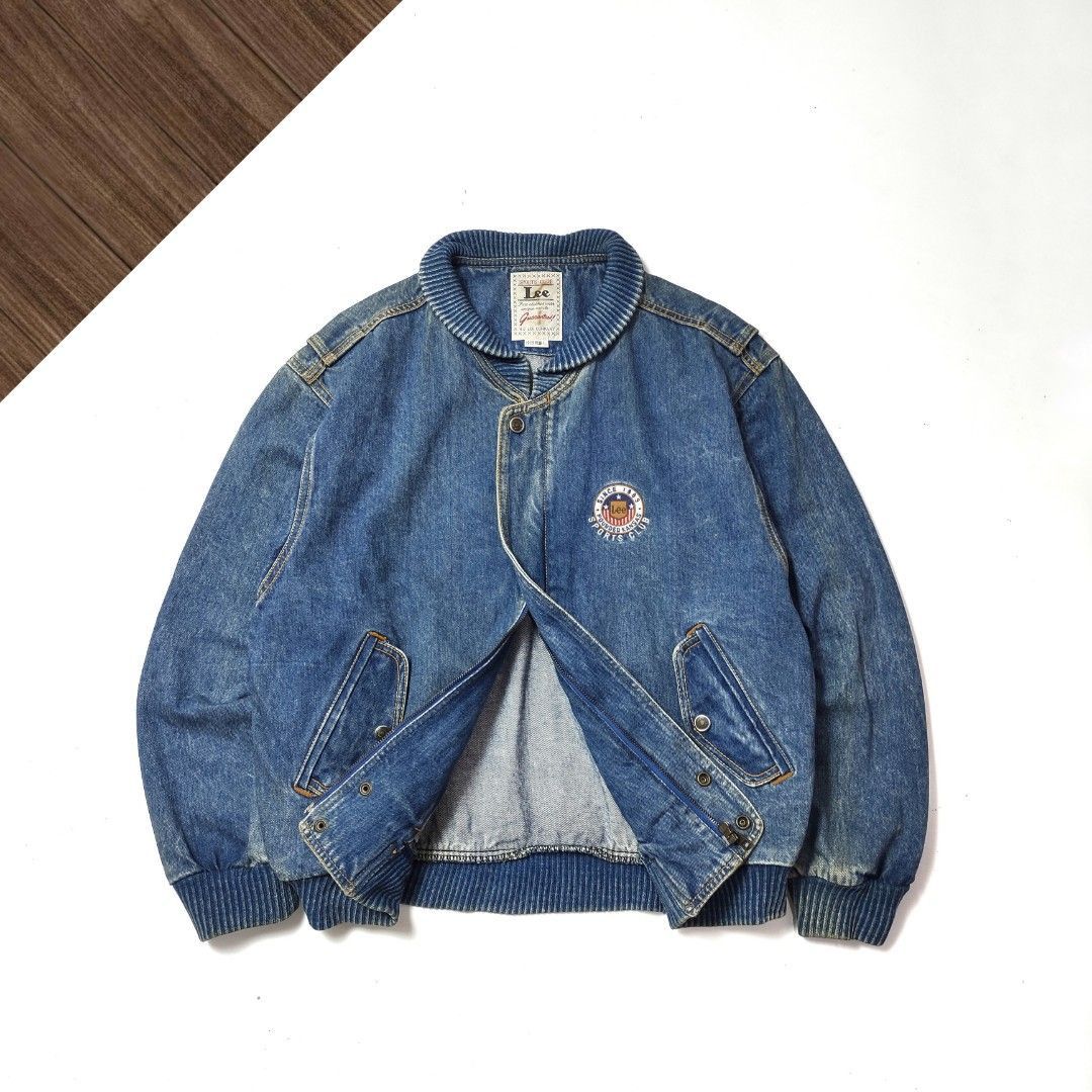 Lee Lee vintage bomber denim Size US L / EU 52-54 / 3 - 3 Thumbnail