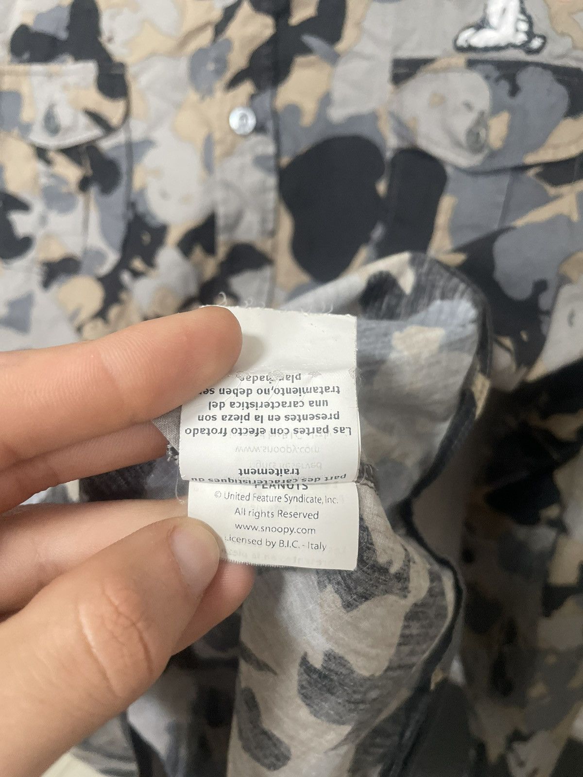 Iceberg × Peanuts Iceberg Snoopy Monogram Shirt Camo Logo Longsleeve Ice Size US XL / EU 56 / 4 - 21 Thumbnail
