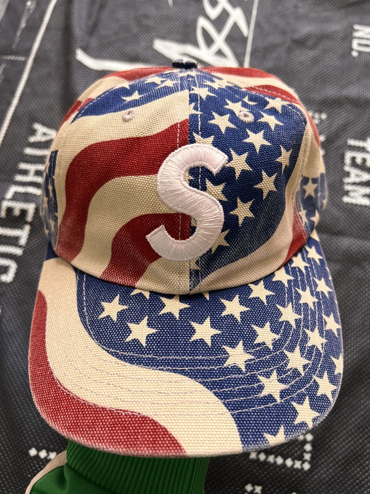 Supreme Supreme Pigment Coated S Logo 6-Panel Cap USA Flag america Size ONE SIZE - 11 Thumbnail