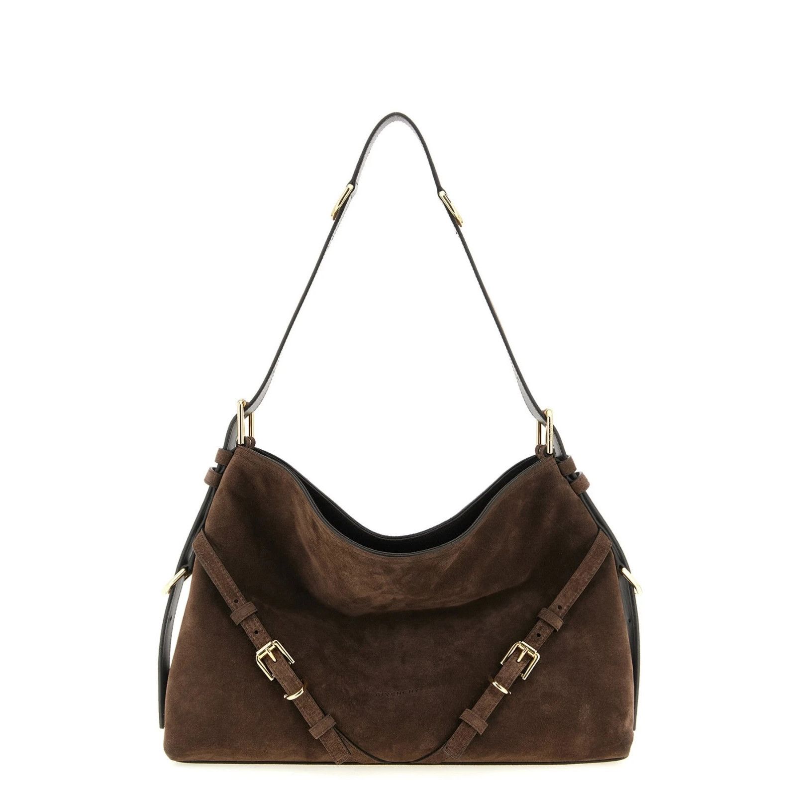 Givenchy GIVENCHY Medium Voyou Brown Suede Shoulder Bag New And Authe Size ONE SIZE - 1 Thumbnail
