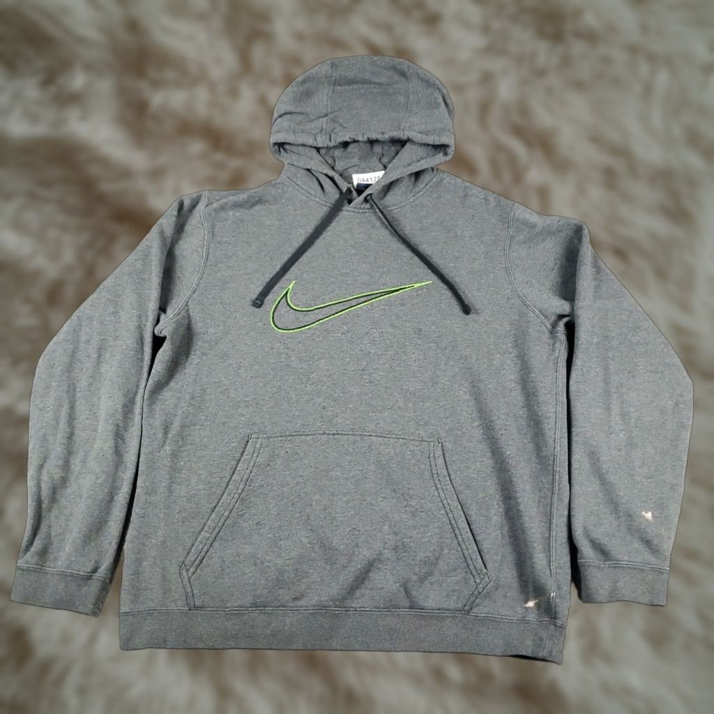 Nike Nike Sweater Mens Large Gray Swoosh Pullover Hoodie Sweatshirt * Size US L / EU 52-54 / 3 - 1 Thumbnail