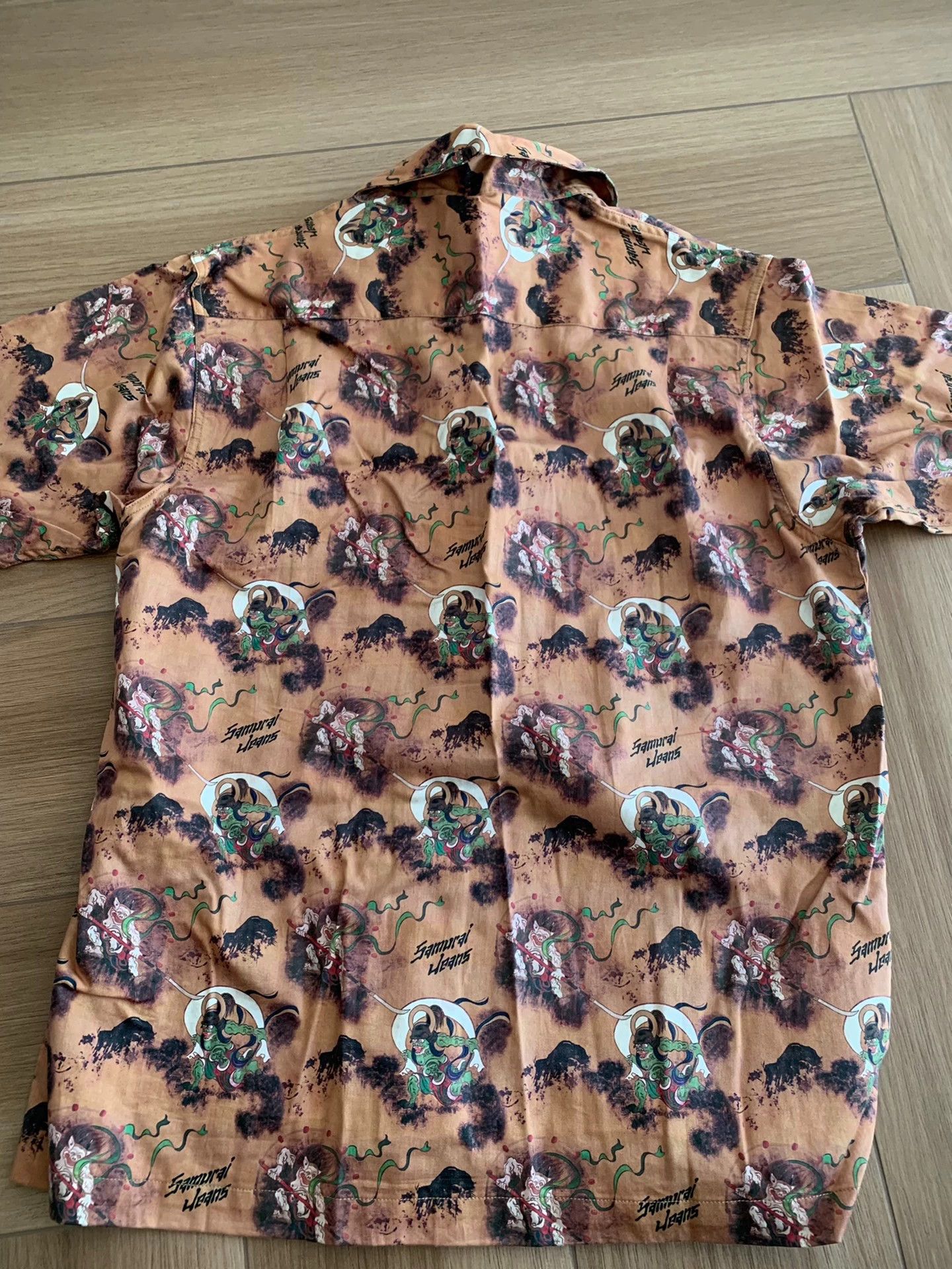 Samurai Jeans SAMURAI JEANS Fujin Raijin Hawaiian Short XXL Worn Size US XXL / EU 58 / 5 - 6 Thumbnail