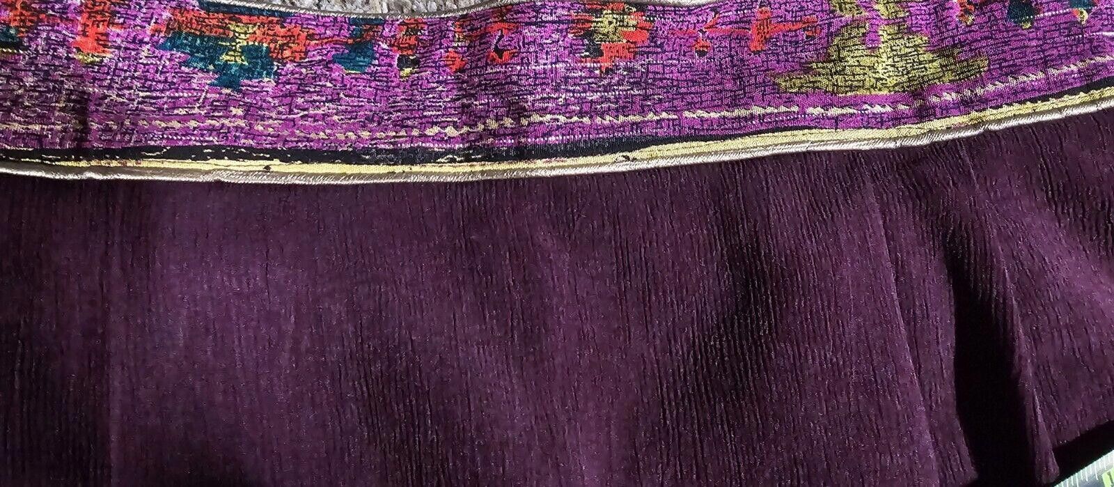 Designer city girl nancy bolen Purple vintage skirt size 12 USA MADE Size 34" / US 12 / IT 48 - 3 Thumbnail