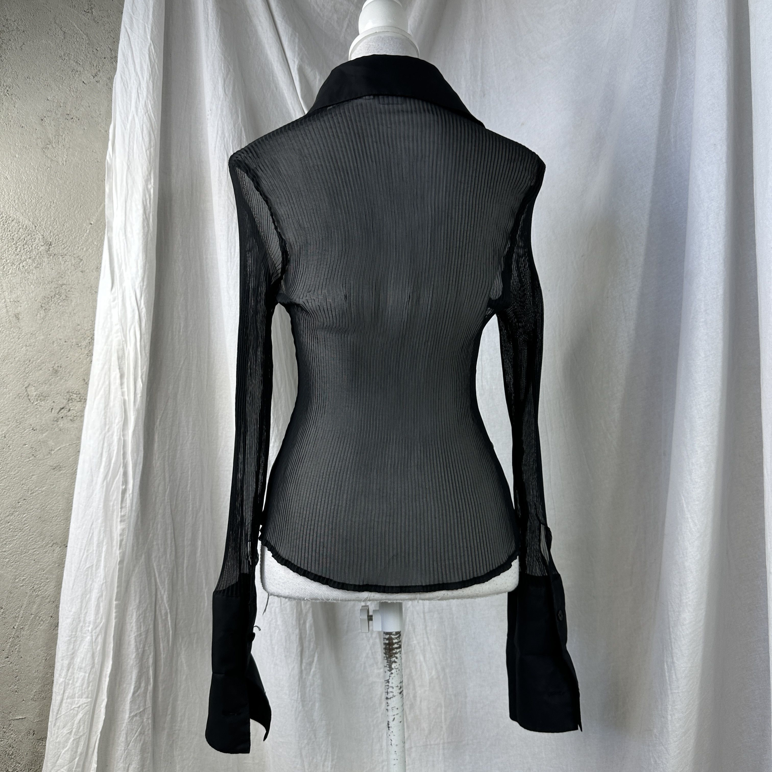 Vintage Vintage Avant Garde Opium Grunge Pleated Shirt 00s Size M / US 6-8 / IT 42-44 - 6 Thumbnail