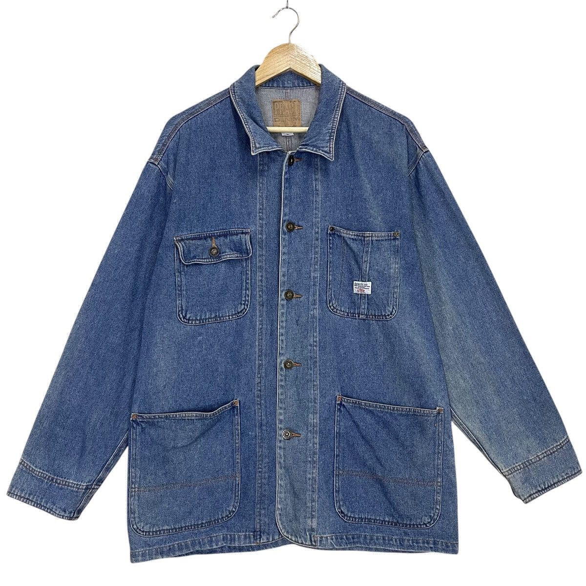 Japanese Brand × Vintage Vintage Pract Studio Denim Chore Jacket Size US L / EU 52-54 / 3 - 1 Thumbnail