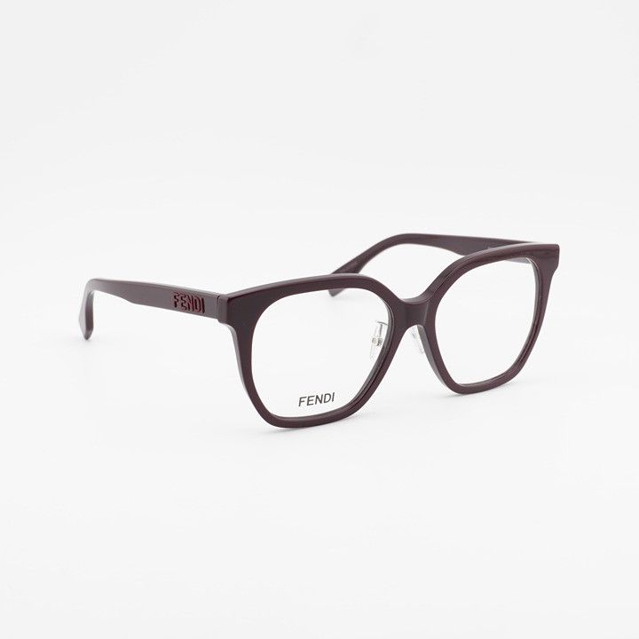 Fendi Fendi FE50087F 081 Eyeglasses Violet 54mm Square Frame Size ONE SIZE - 6 Thumbnail