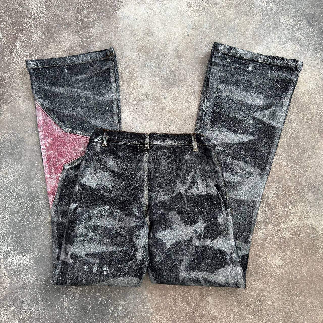 Hysteric Glamour Amazing Vintage Washed/Faded Flared Jeans Size 25" / US 0 / IT 36 - 14 Thumbnail