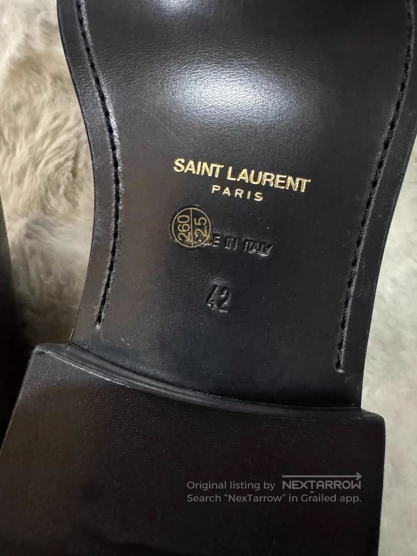 Saint Laurent Paris Black Leather Boots Size 9. Size US 9 / EU 42 - 6 Thumbnail