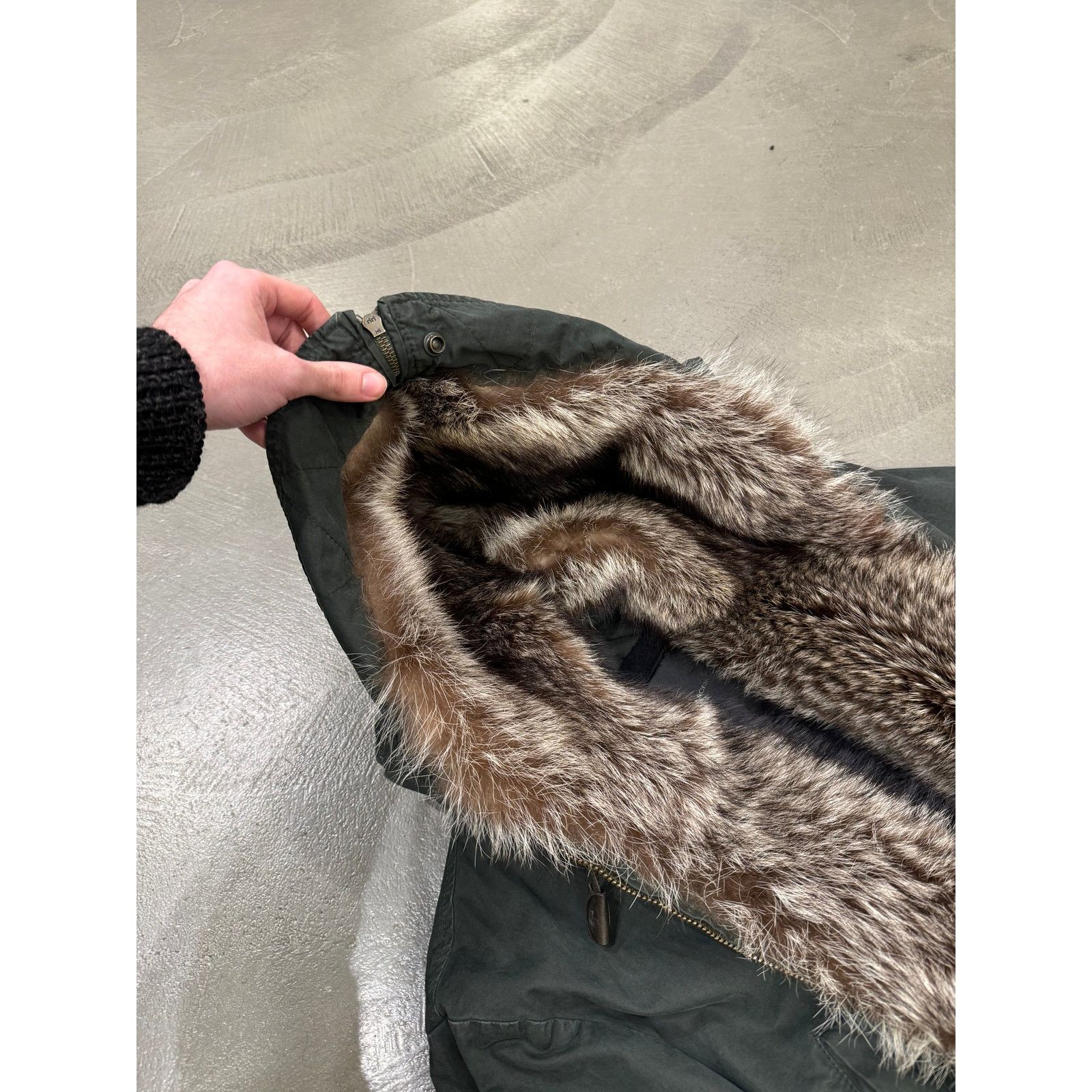 Ermanno Scervino 2010s Ermanno Scervino "Kanye" real marmot fur parka Size US L / EU 52-54 / 3 - 6 Thumbnail