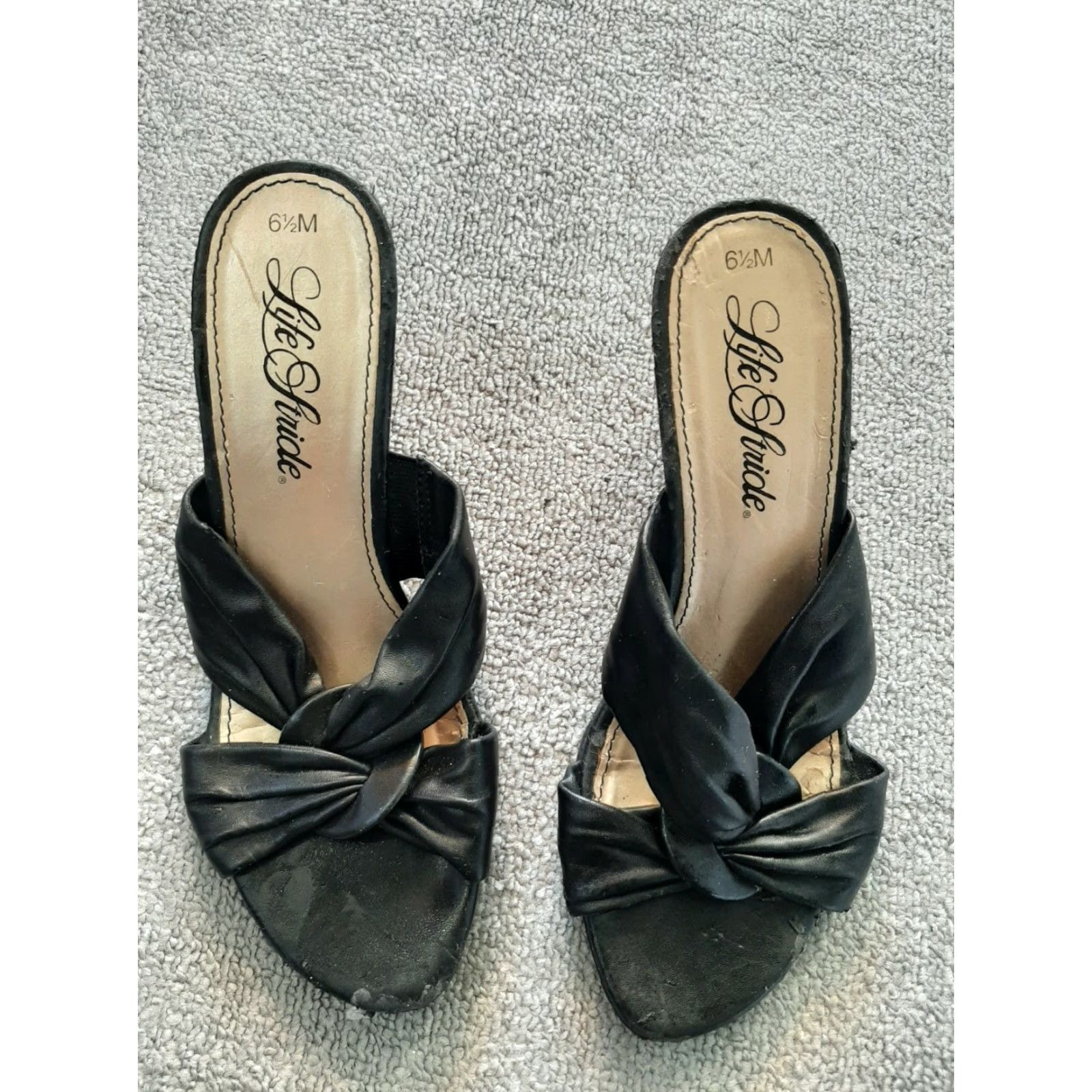 Vintage LifeStride Womens Heels 2.5" Heel Black Size 6.5 LifeStride Size US 7 / IT 37 - 5 Thumbnail