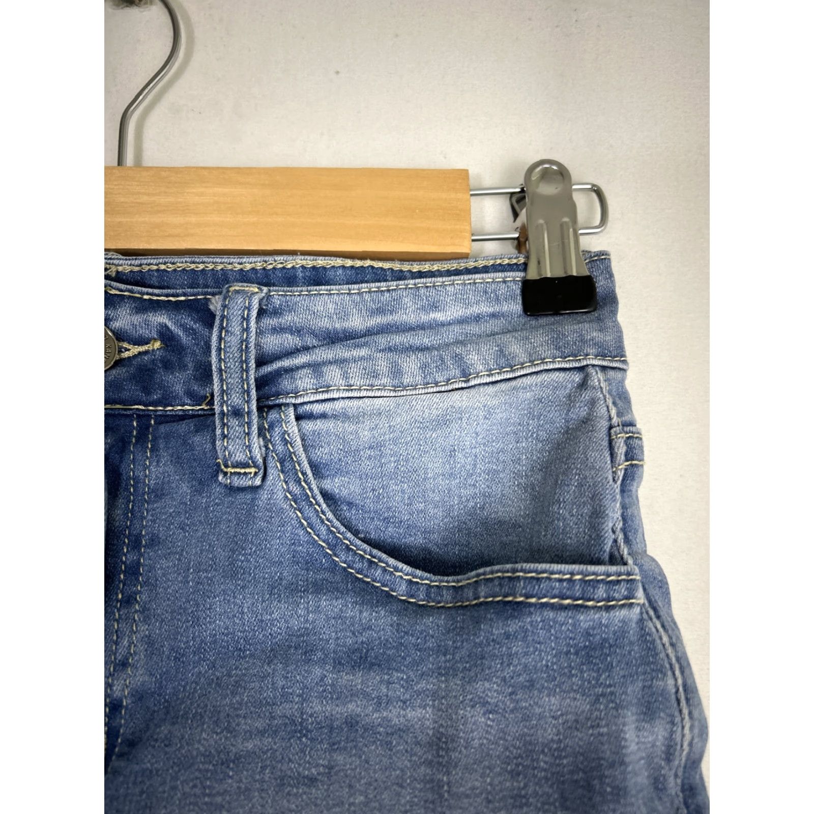 Vintage VINTAGE KanCan High Rise Cut Off Jean Shorts KC6033L Size 26x2.5 Women's Blue Cut-Off 90s Theme Mens Womens Girls Size 26" / US 2 / IT 38 - 5 Thumbnail