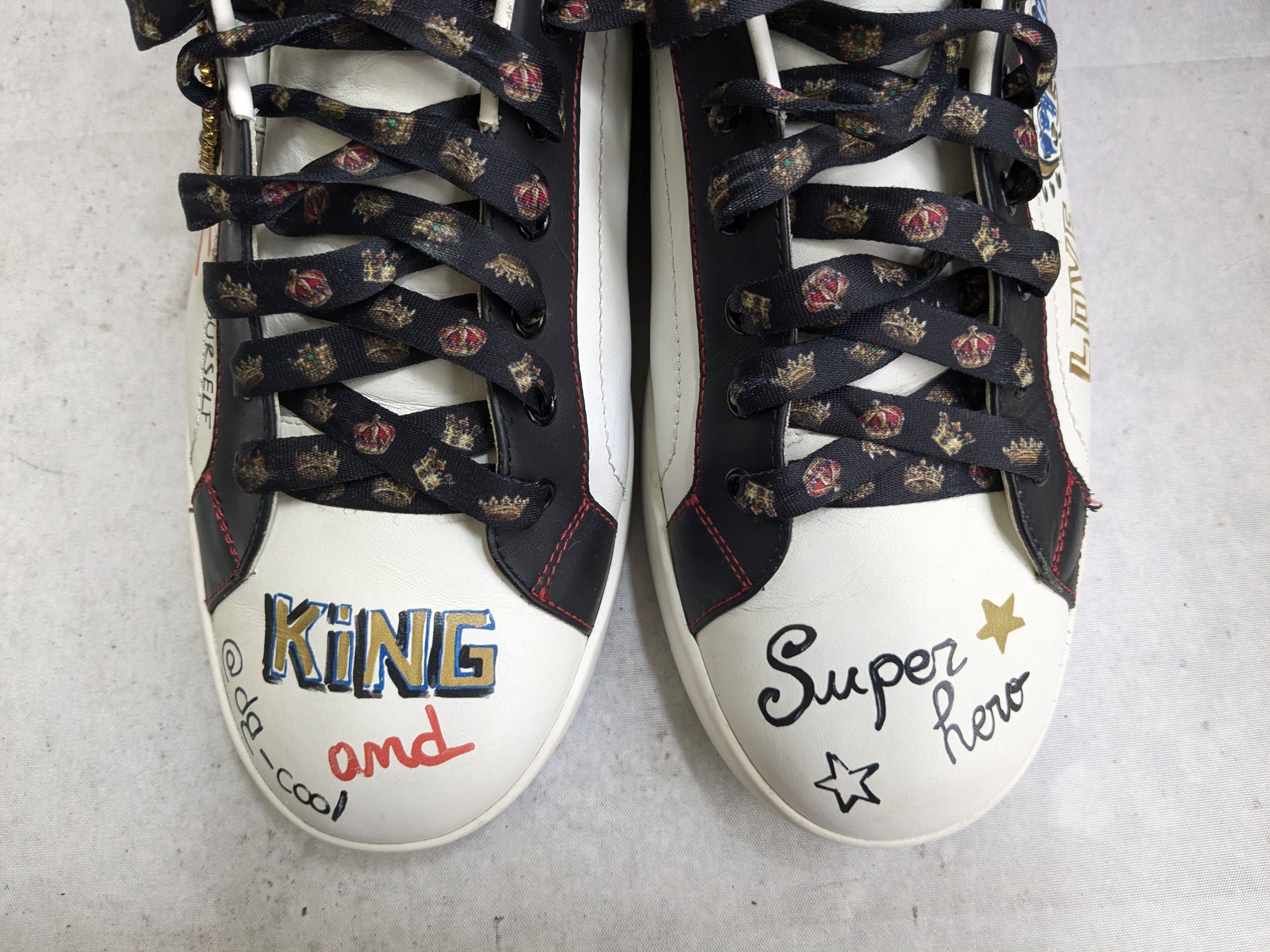 Dolce & Gabbana Dolce & Gabbana Portofino Sneakers White 11 Crown King Size US 11 / EU 44 - 2 Thumbnail