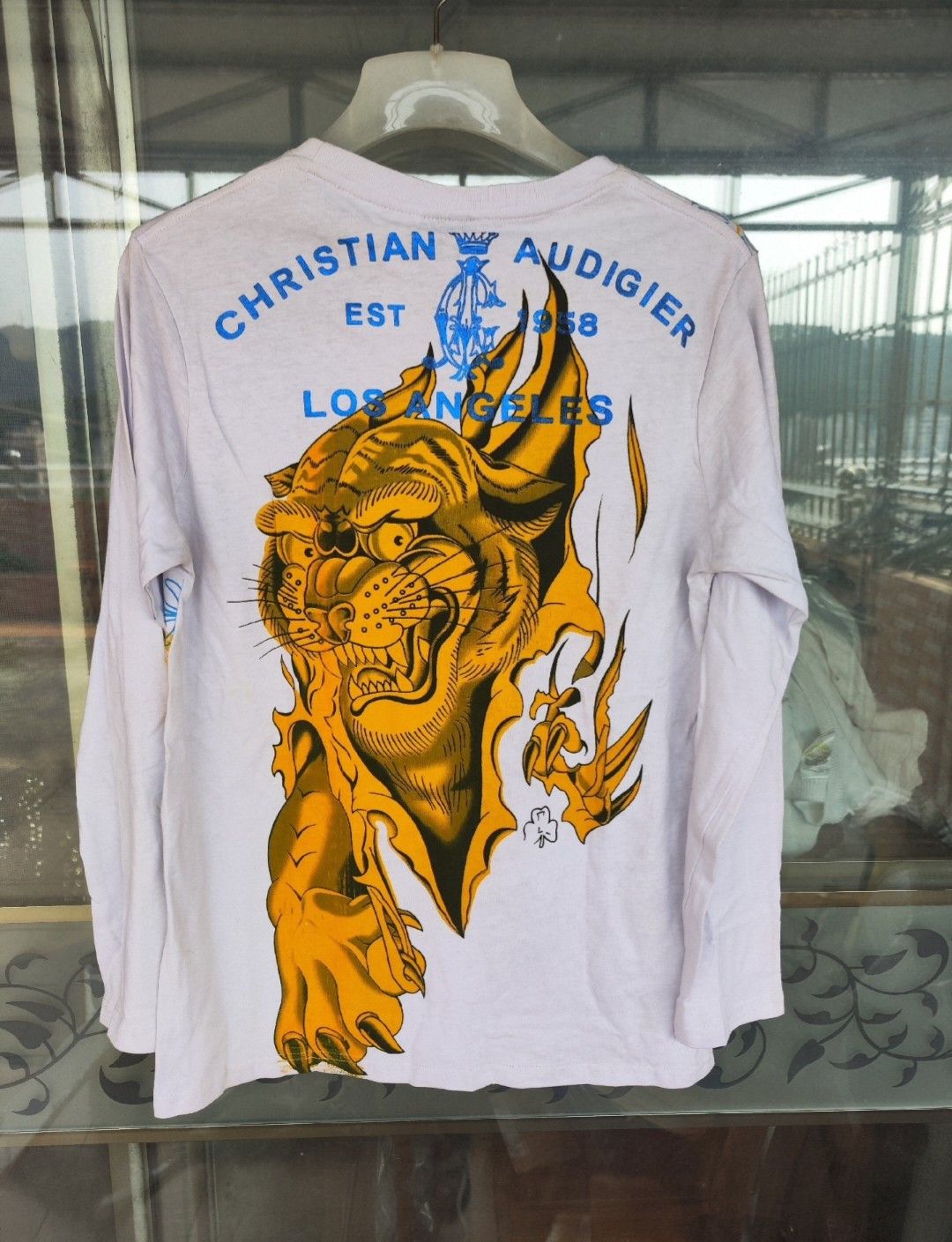 Ed Hardy christian audigier printed grunge long sleeved t-shirt Size US L / EU 52-54 / 3 - 2 Thumbnail