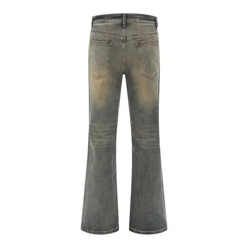 Jean American high street retro washed distressed flared jeans Size US 32 / EU 48 - 8 Thumbnail