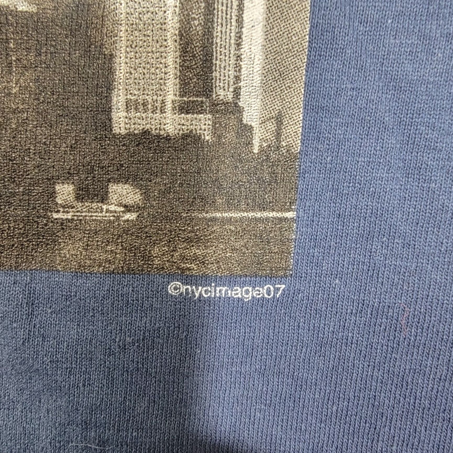 Sea New York New York Skyline T-Shirt Womens Large Blue NYC Image Y2K 07 Size L / US 10 / IT 46 - 4 Thumbnail