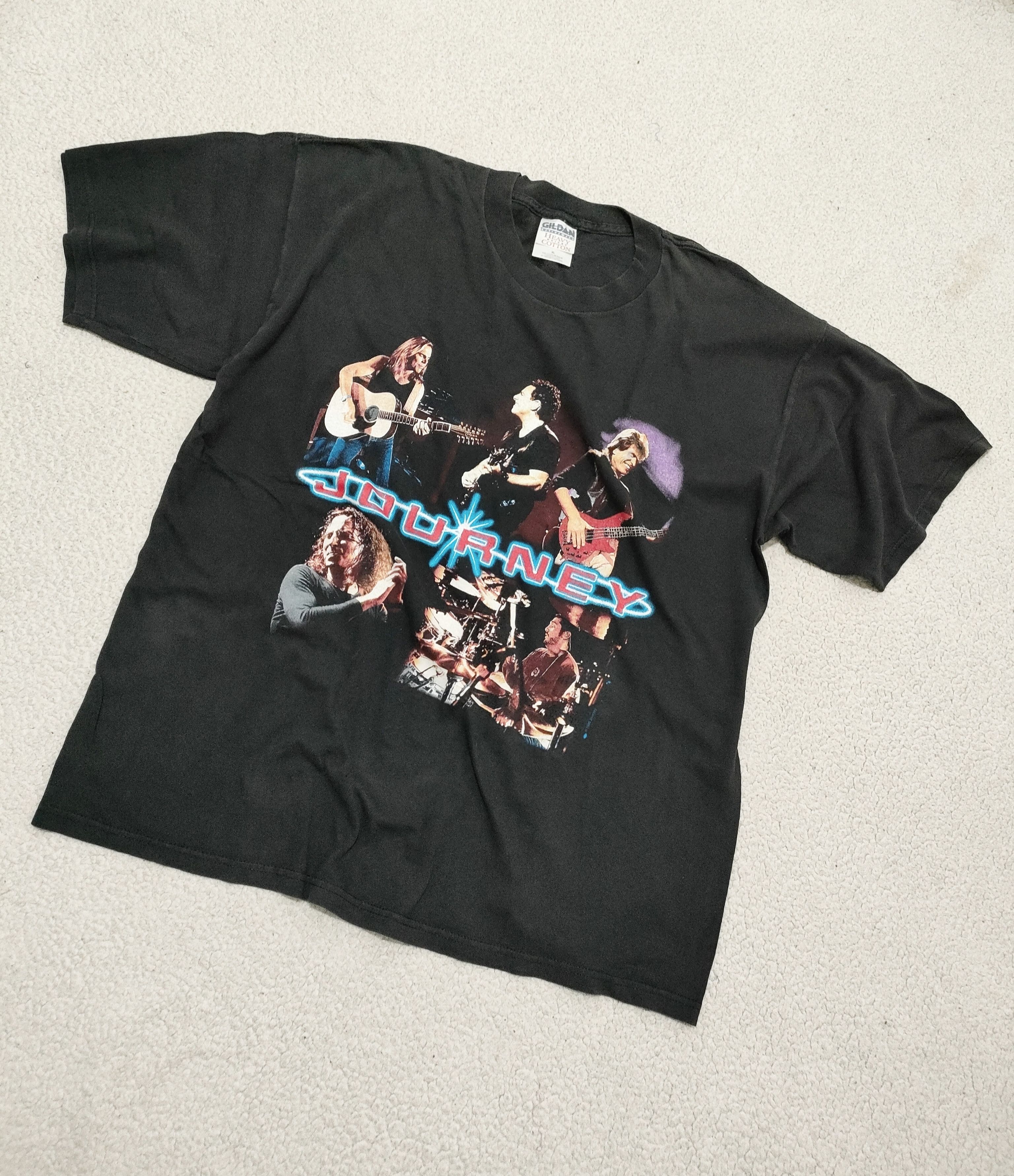 Band Tees × Vintage 90s JOURNEY SUMMER '99 TOUR Vintage T-Shirt Size US XL / EU 56 / 4 - 10 Thumbnail