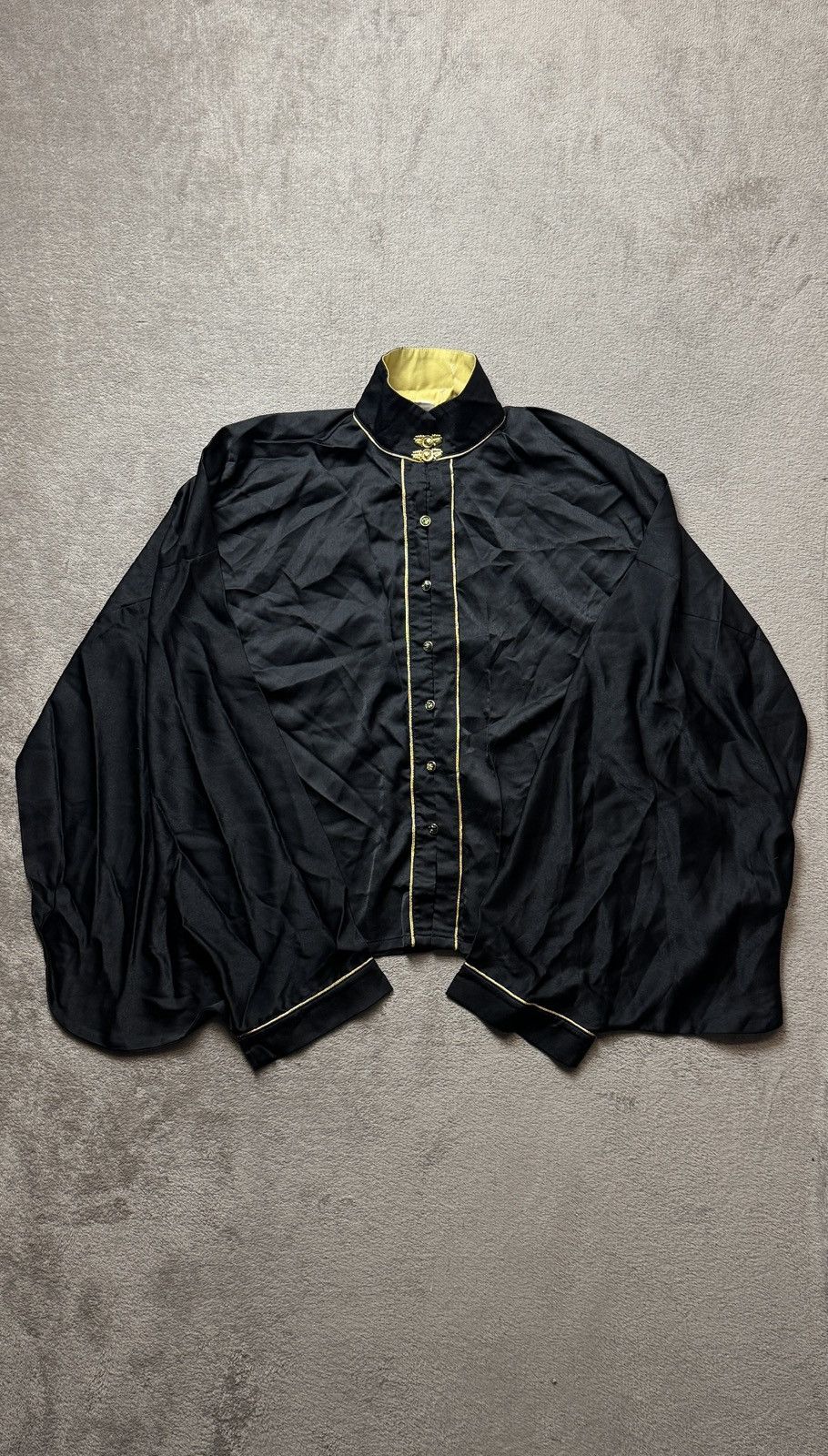 Hysteric Glamour 00s Japan Balmain CDG PPFM Style Vintage Cape Shirt Jacket Size US L / EU 52-54 / 3 - 1 Thumbnail