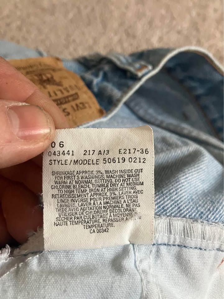 Levi's Vintage Levis 50619 Orange Tab Made in Canada 38x32 Size US 36 / EU 52 - 4 Thumbnail