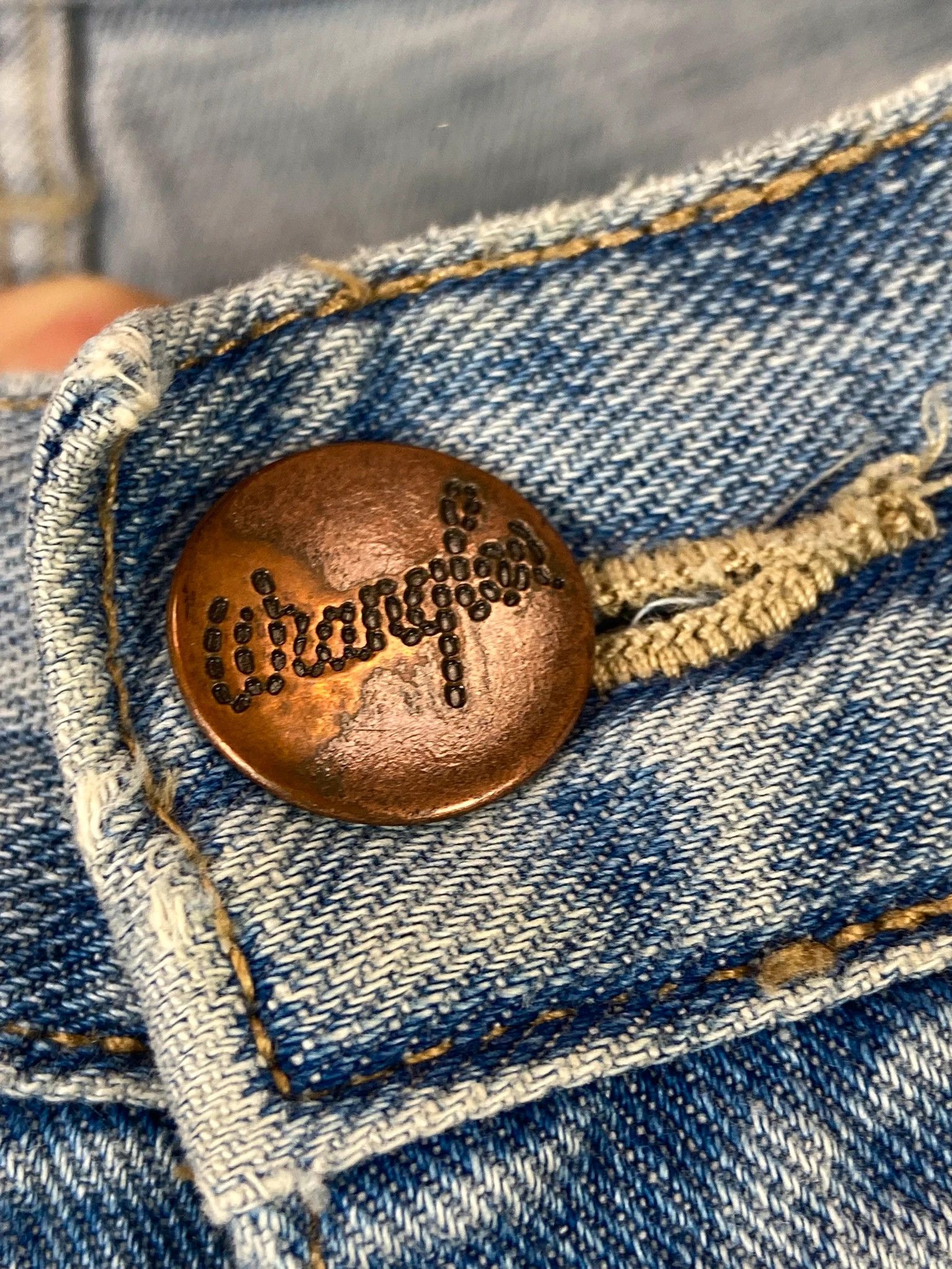 Wrangler Wrangler spodnie jeans jasny niebieski denim Size US 34 / EU 50 - 2 Thumbnail