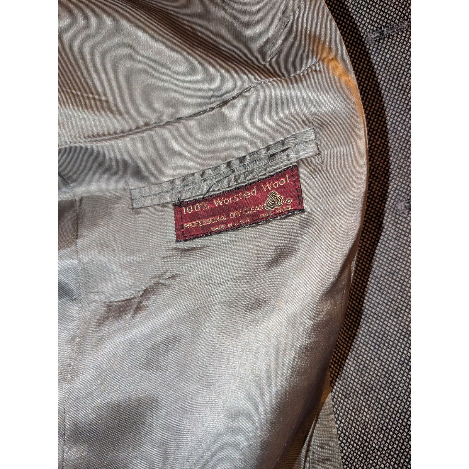 Other Vintage C&R Clothiers Bespoke Suit Wool USA 44R 39-28 pants Size 48R - 8 Thumbnail
